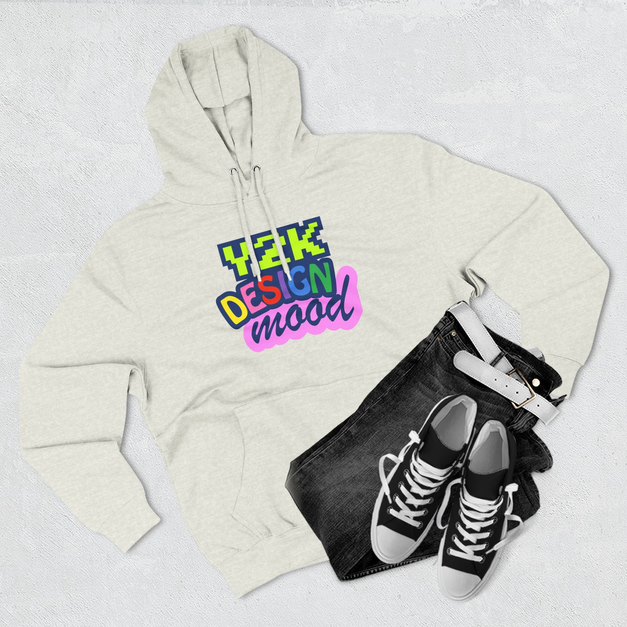 Y2K Style Fleece Hoodie, Graphic Hoodie, Retro Streetwear, Cozy Gift, Casual Fashion, Unique Designs