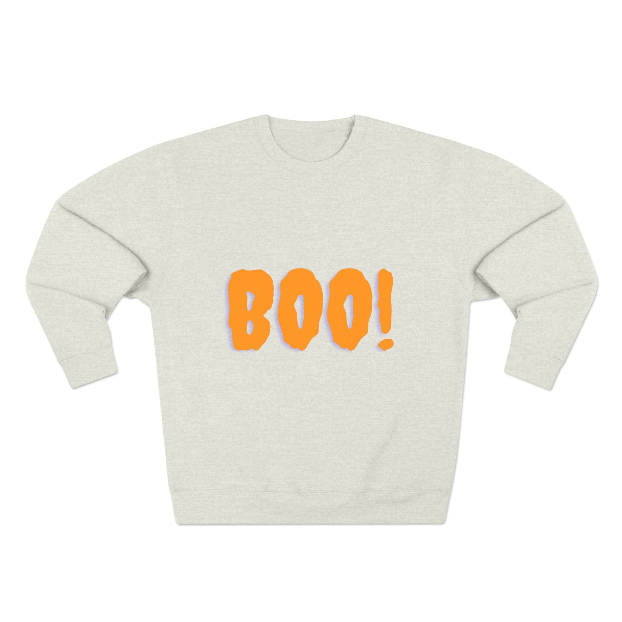 Halloween Boo Sweatshirt, Unisex Crewneck Pullover for Fall, Cute Halloween Apparel, Cozy Halloween Gift, Spooky Season Sweatshirt