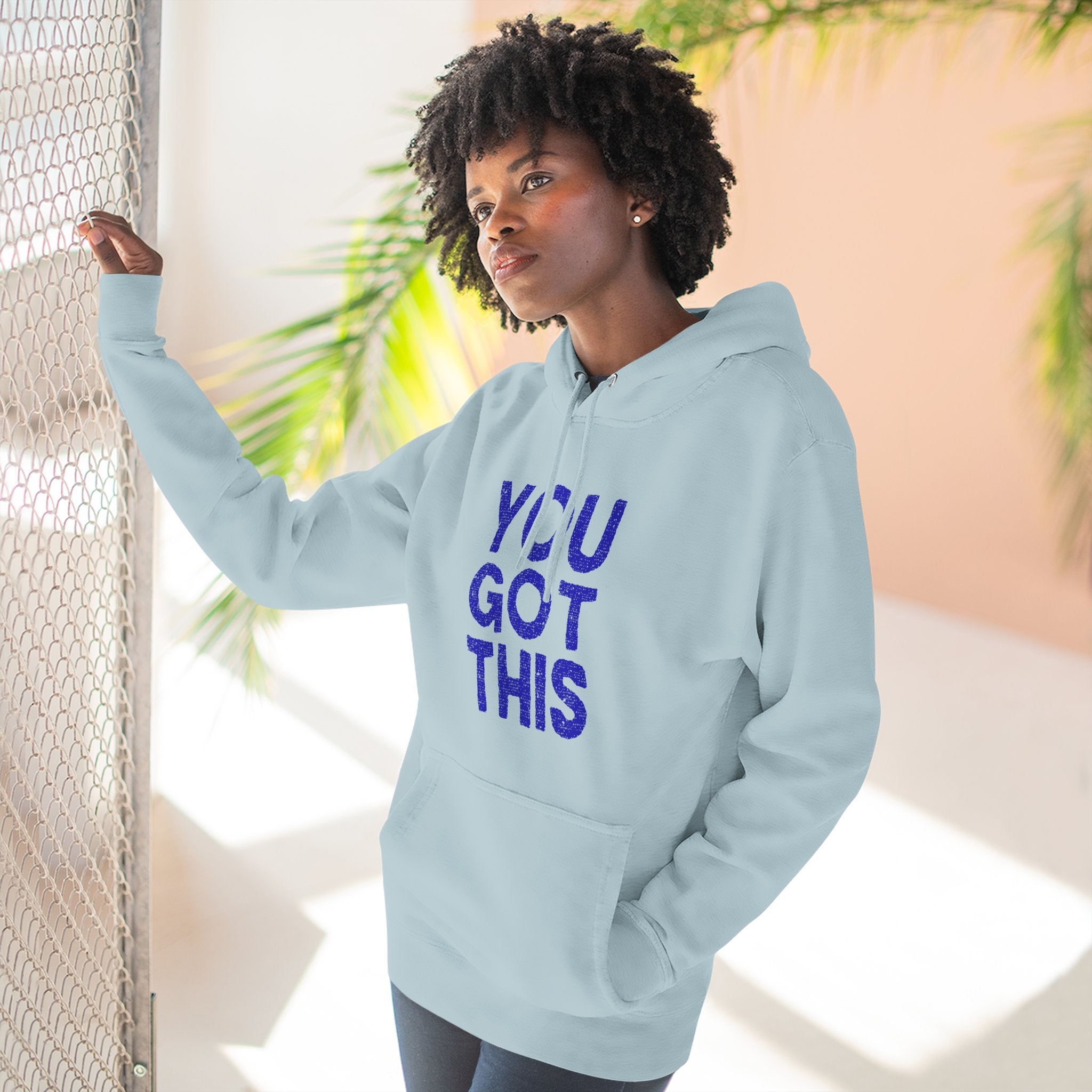 Motivational Fleece Hoodie - You Got This, Cozy Streetwear, Inspirational Sweatshirt, Gift for Encouragement, Comfy Casual Wear