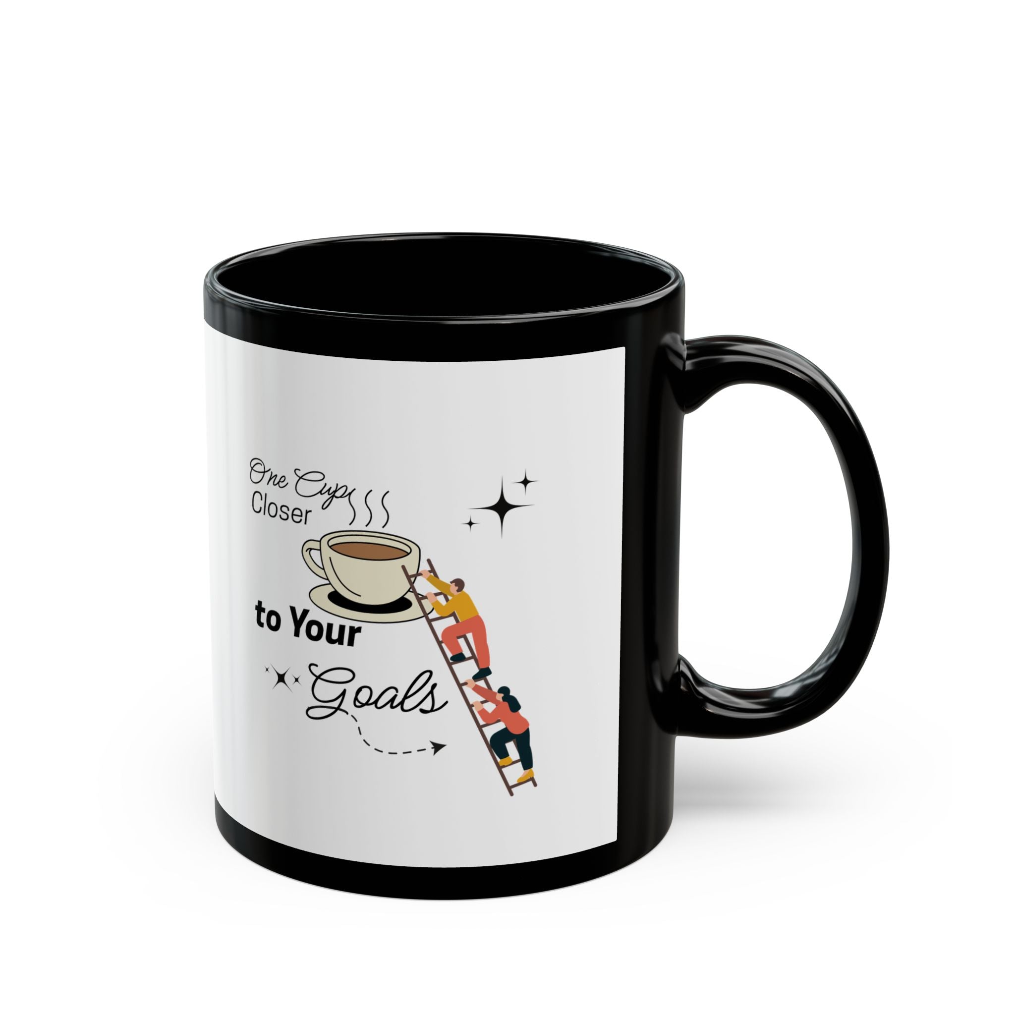 Motivational Coffee Mug - One Cup Closer to Your Goals