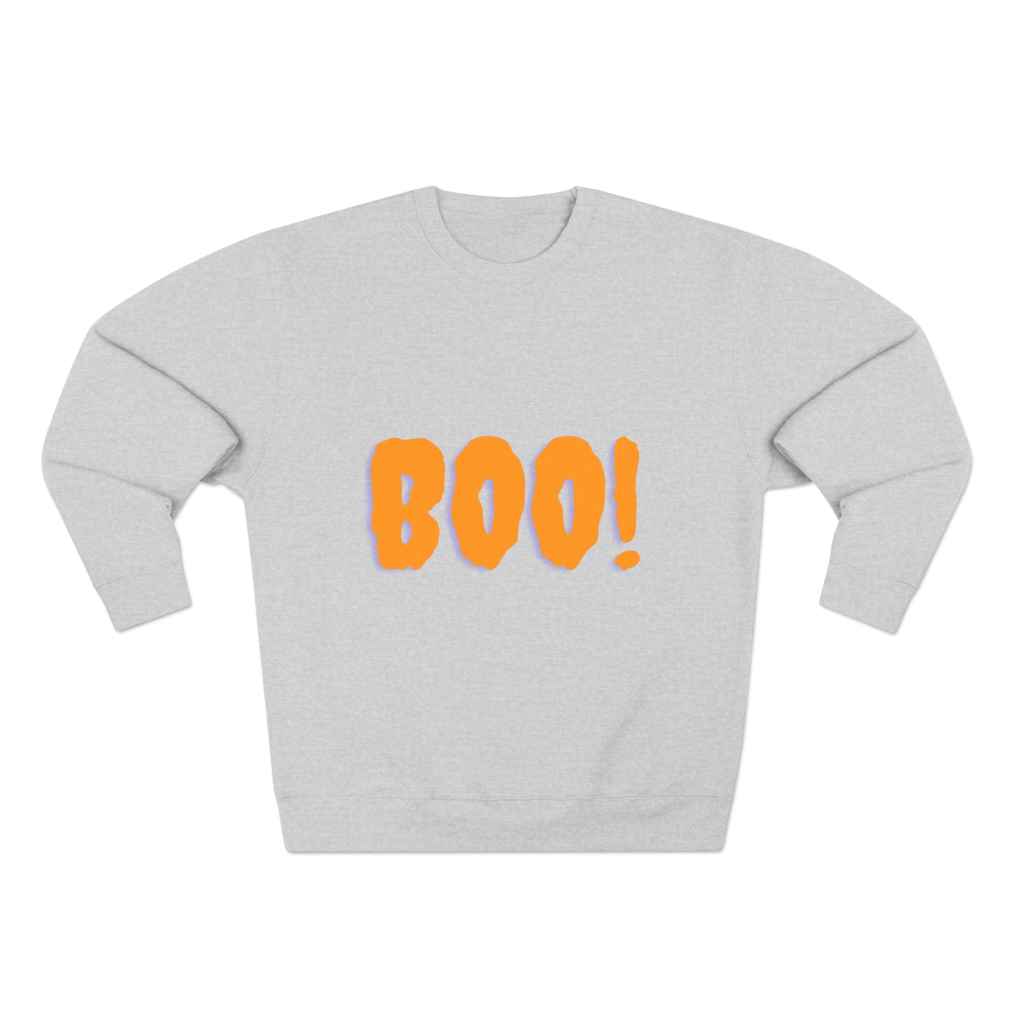 Halloween Boo Sweatshirt, Unisex Crewneck Pullover for Fall, Cute Halloween Apparel, Cozy Halloween Gift, Spooky Season Sweatshirt