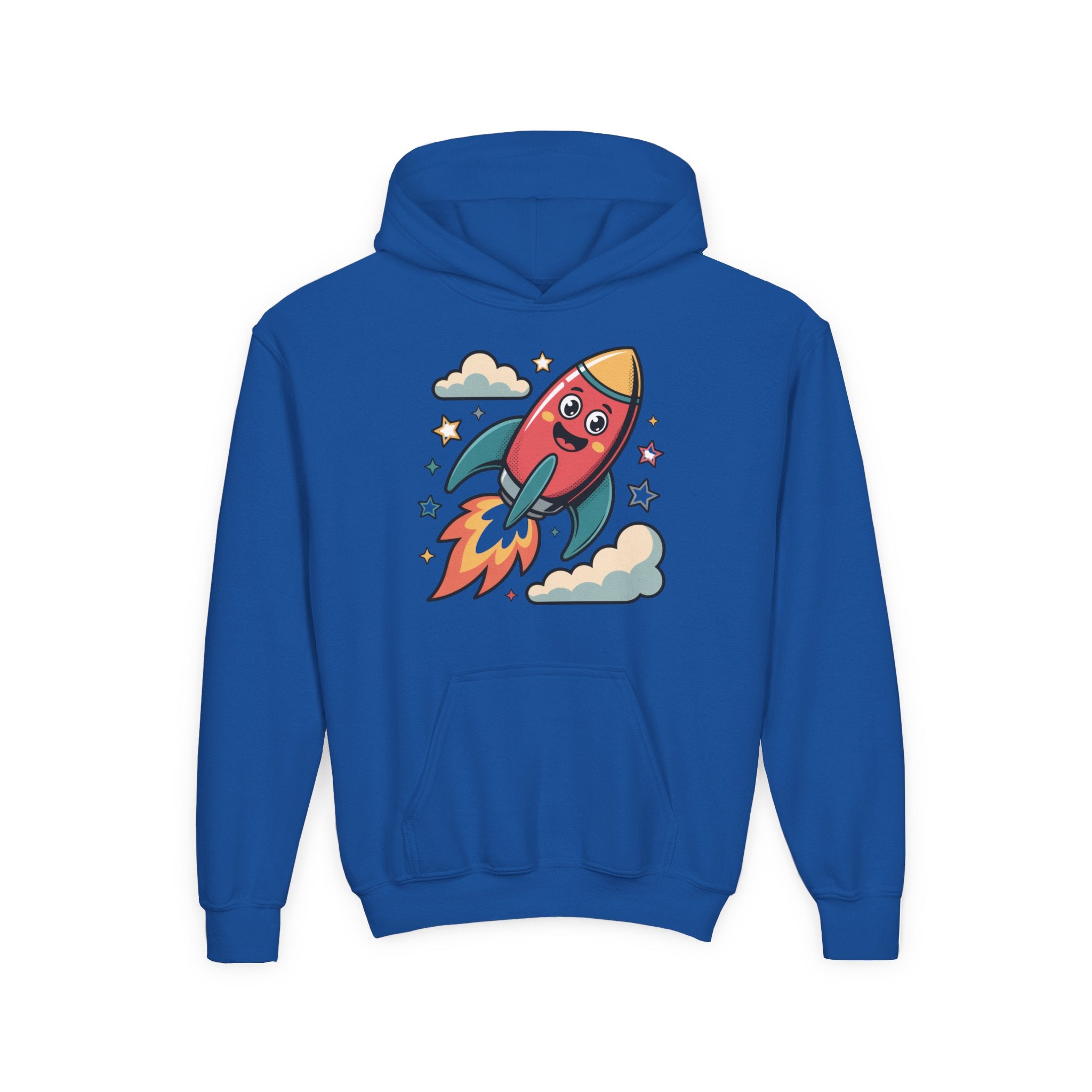 Rocket Adventure Youth Hoodie - Fun Space Sweatshirt, Kids Gift, Birthday Present, Back-to-School, Playful Design
