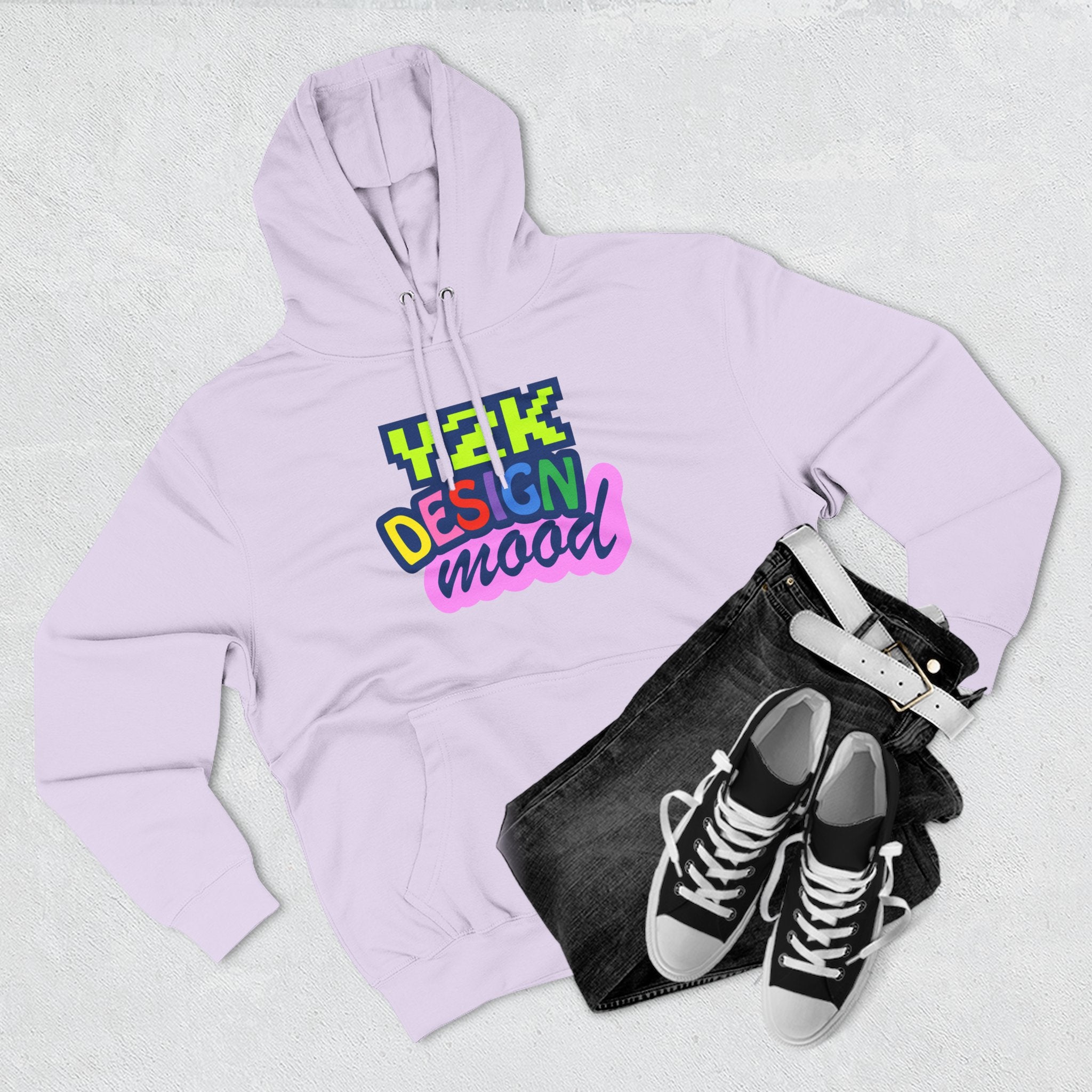 Y2K Style Fleece Hoodie, Graphic Hoodie, Retro Streetwear, Cozy Gift, Casual Fashion, Unique Designs