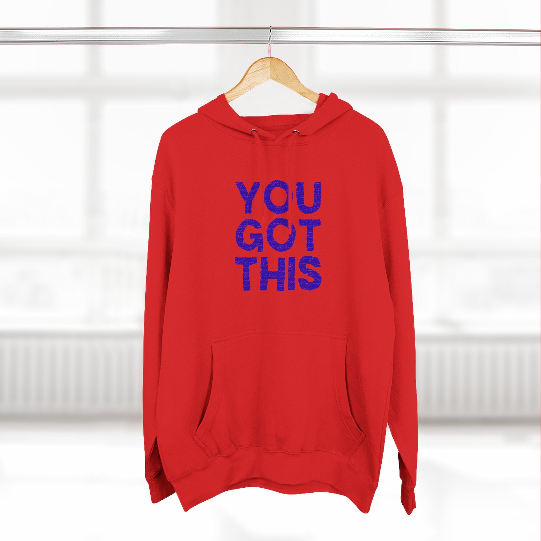 Motivational Fleece Hoodie - You Got This, Cozy Streetwear, Inspirational Sweatshirt, Gift for Encouragement, Comfy Casual Wear