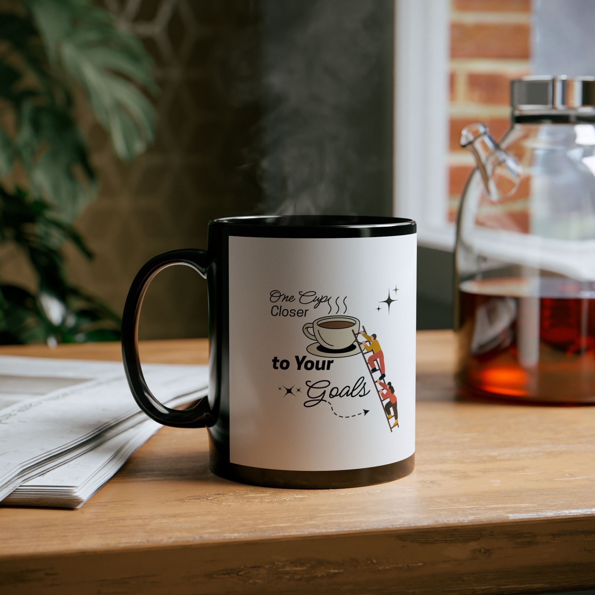 Motivational Coffee Mug - One Cup Closer to Your Goals