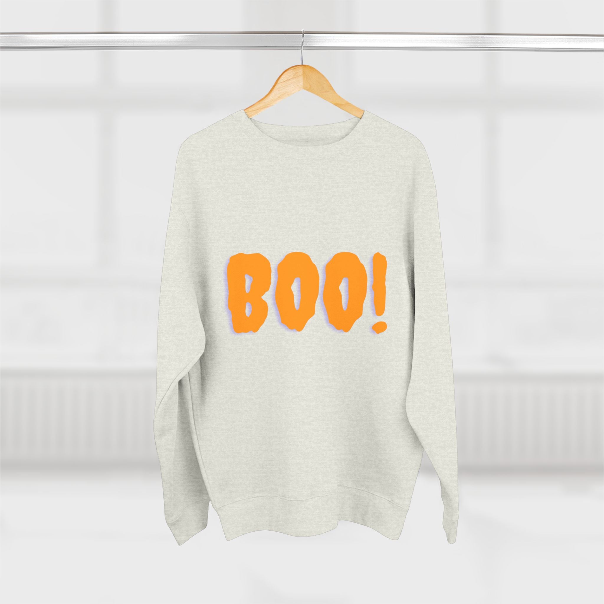 Halloween Boo Sweatshirt, Unisex Crewneck Pullover for Fall, Cute Halloween Apparel, Cozy Halloween Gift, Spooky Season Sweatshirt