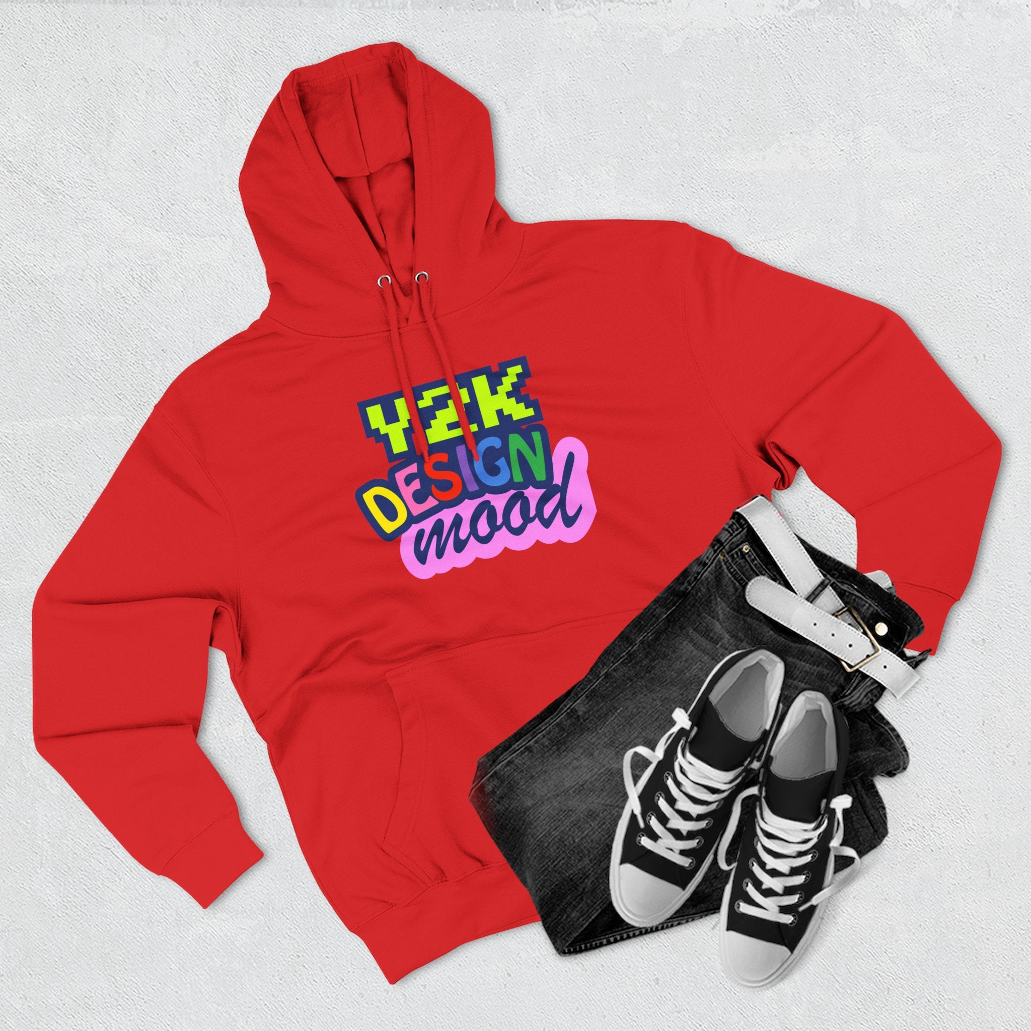 Y2K Style Fleece Hoodie, Graphic Hoodie, Retro Streetwear, Cozy Gift, Casual Fashion, Unique Designs