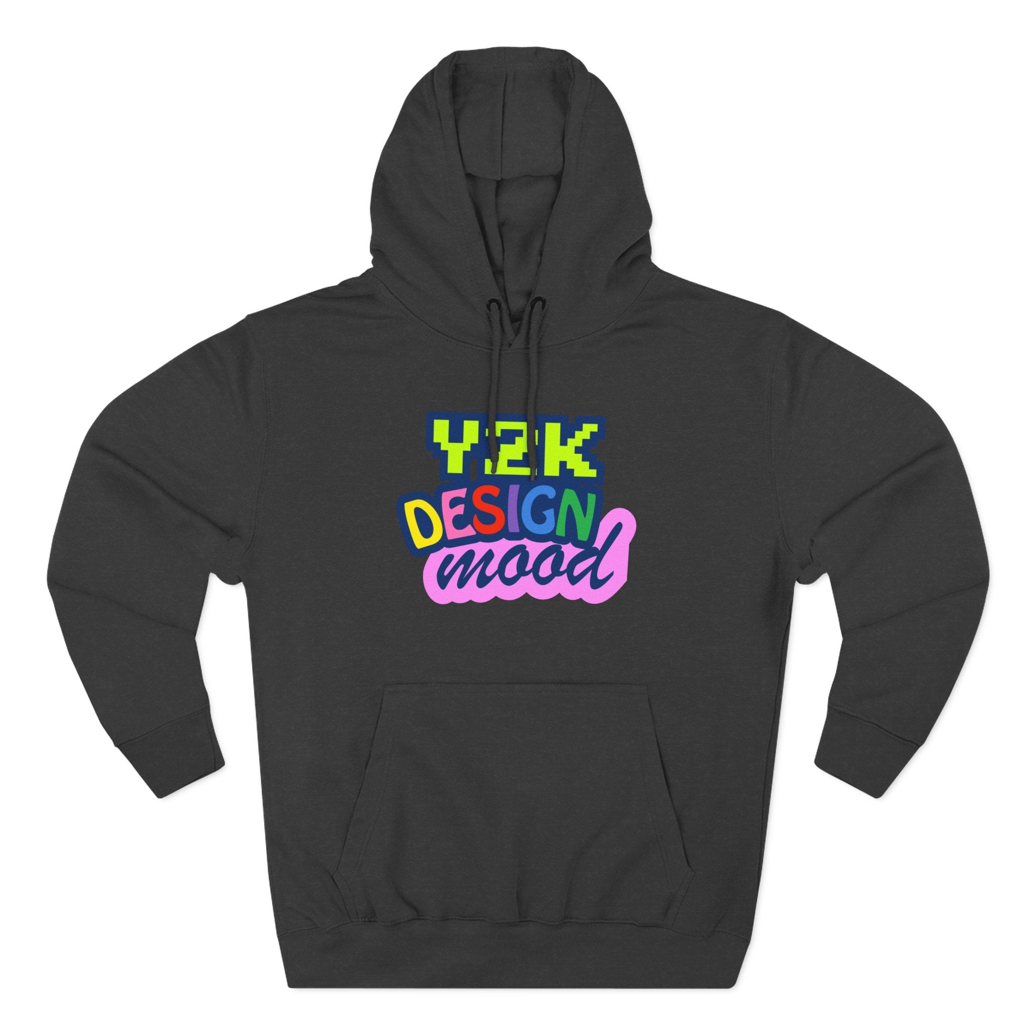 Y2K Style Fleece Hoodie, Graphic Hoodie, Retro Streetwear, Cozy Gift, Casual Fashion, Unique Designs