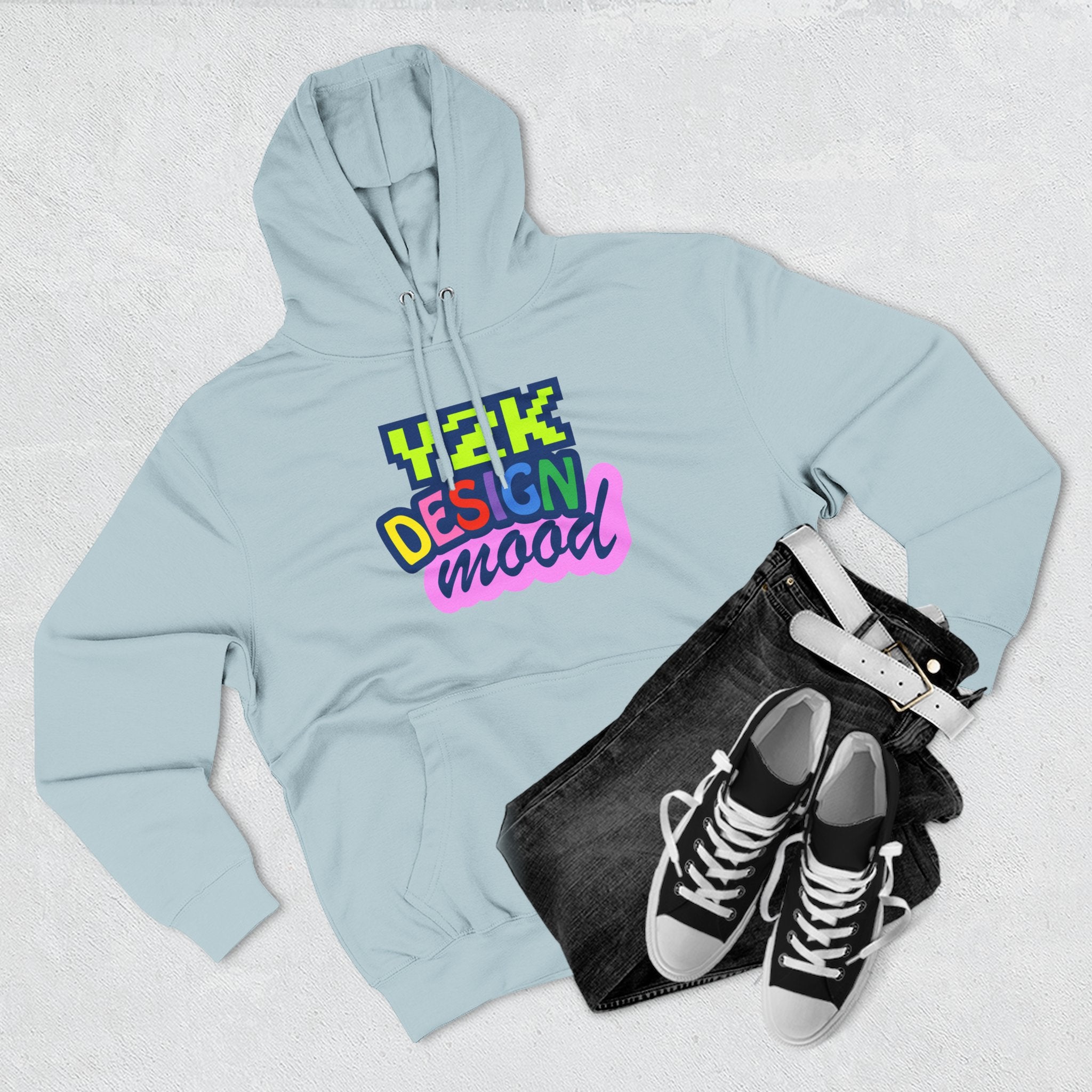 Y2K Style Fleece Hoodie, Graphic Hoodie, Retro Streetwear, Cozy Gift, Casual Fashion, Unique Designs