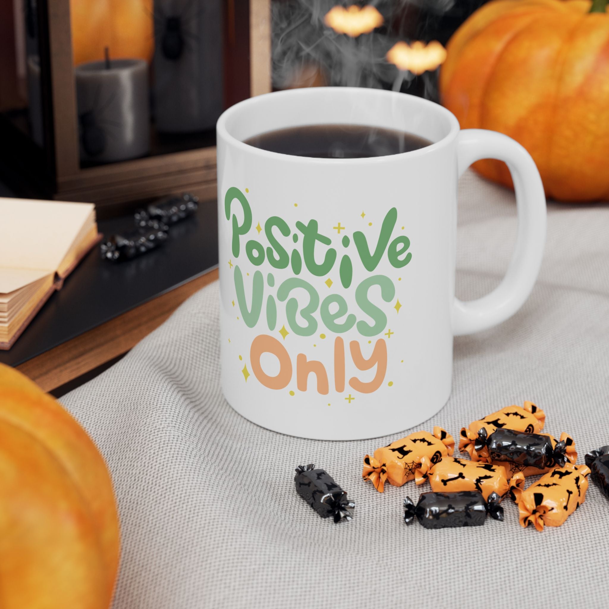 Positive Vibes Only Ceramic Mug - 11oz & 15oz Option