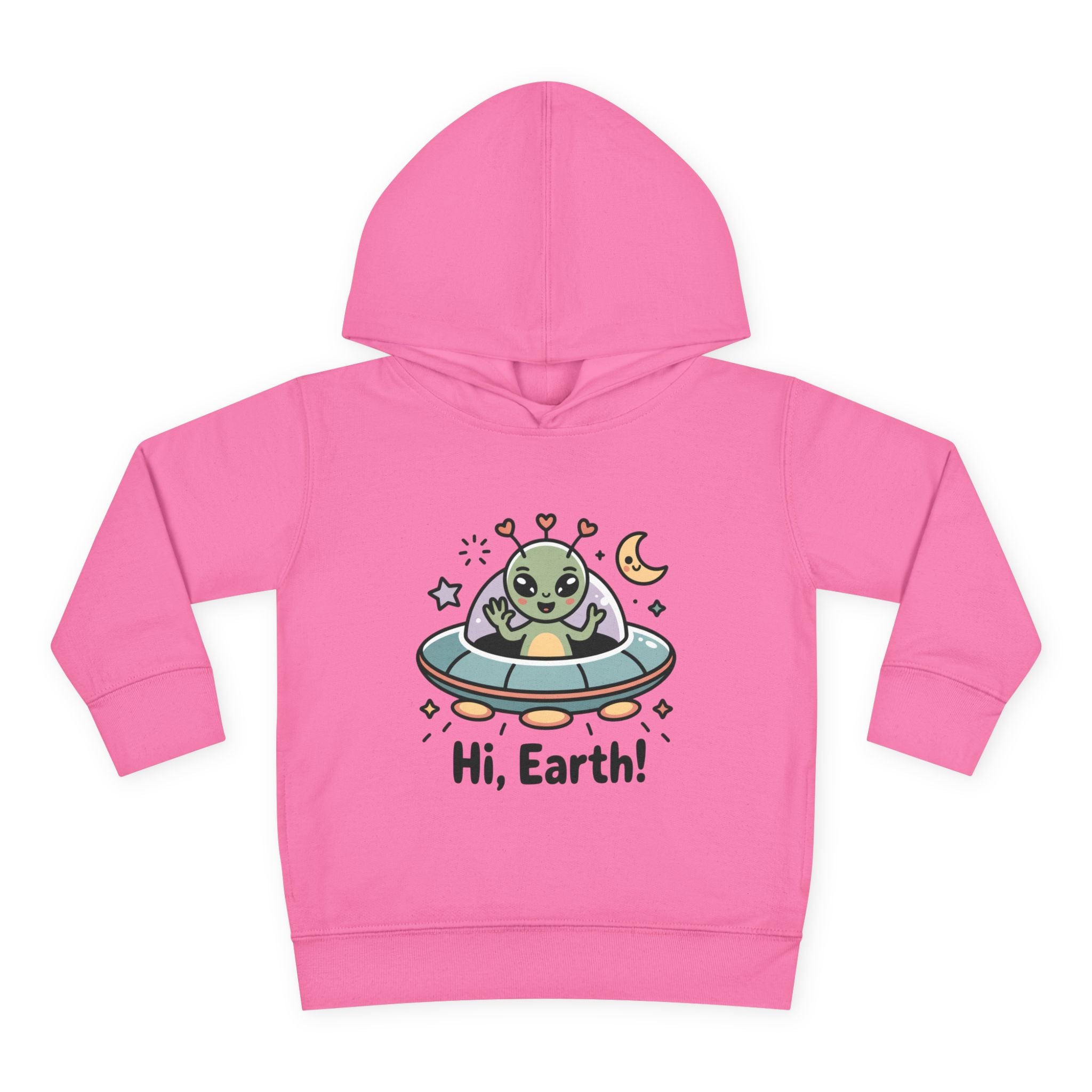 Toddler Alien Hoodie, Cute Kids Fleece Pullover, Fun Space Apparel, Gift for Kids, Halloween Costumes, Nursery Wear