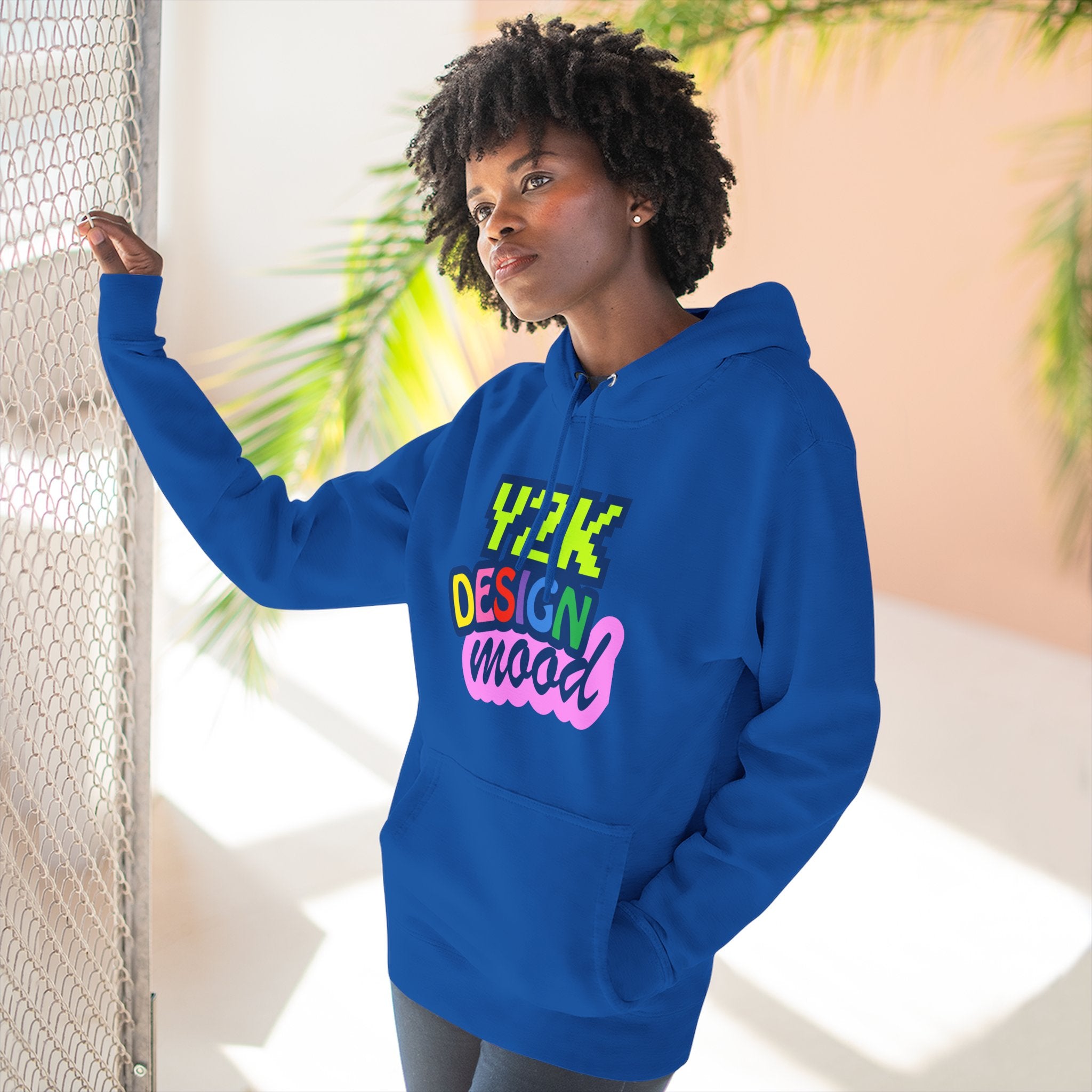 Y2K Style Fleece Hoodie, Graphic Hoodie, Retro Streetwear, Cozy Gift, Casual Fashion, Unique Designs