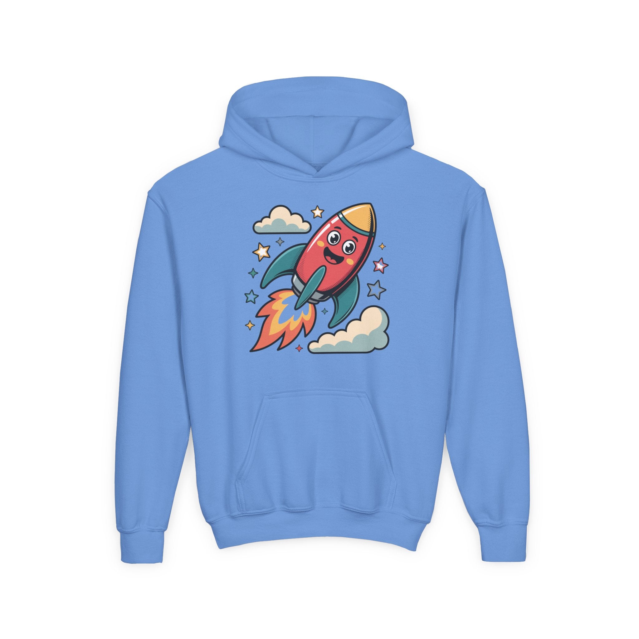 Rocket Adventure Youth Hoodie - Fun Space Sweatshirt, Kids Gift, Birthday Present, Back-to-School, Playful Design