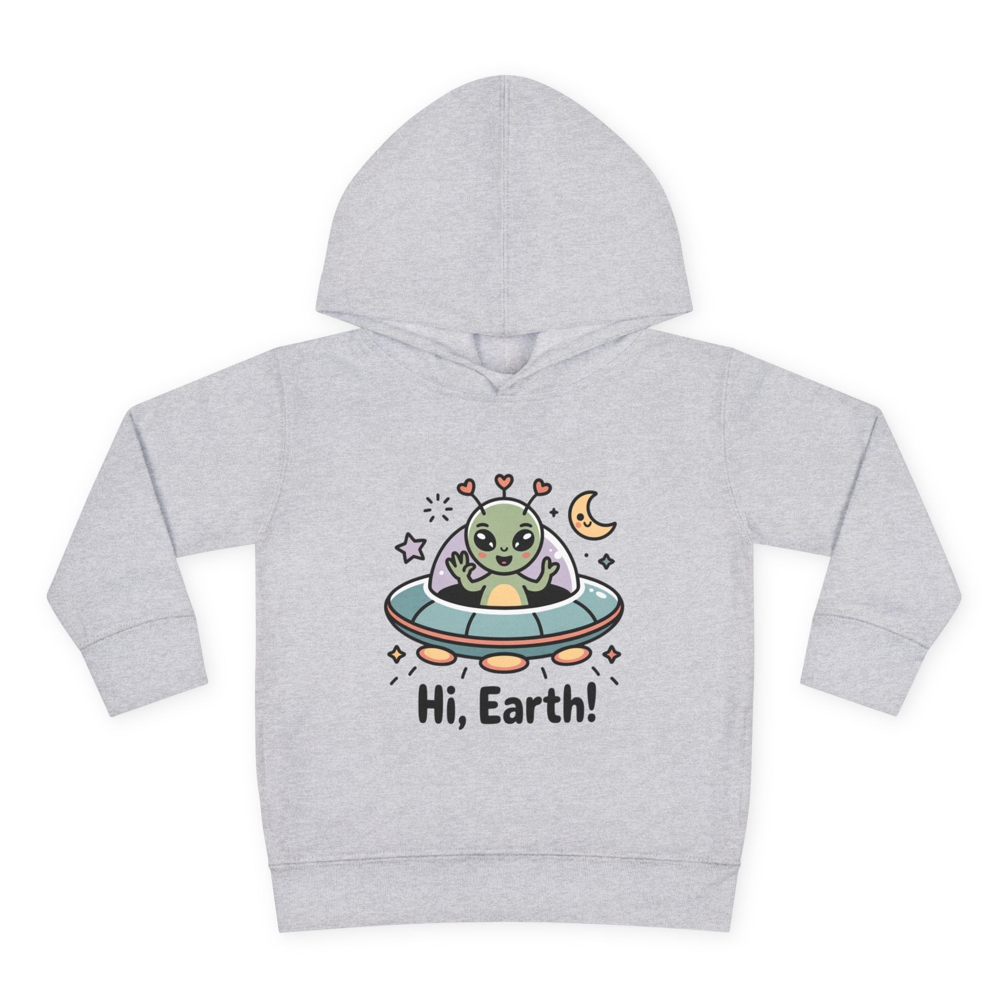Toddler Alien Hoodie, Cute Kids Fleece Pullover, Fun Space Apparel, Gift for Kids, Halloween Costumes, Nursery Wear