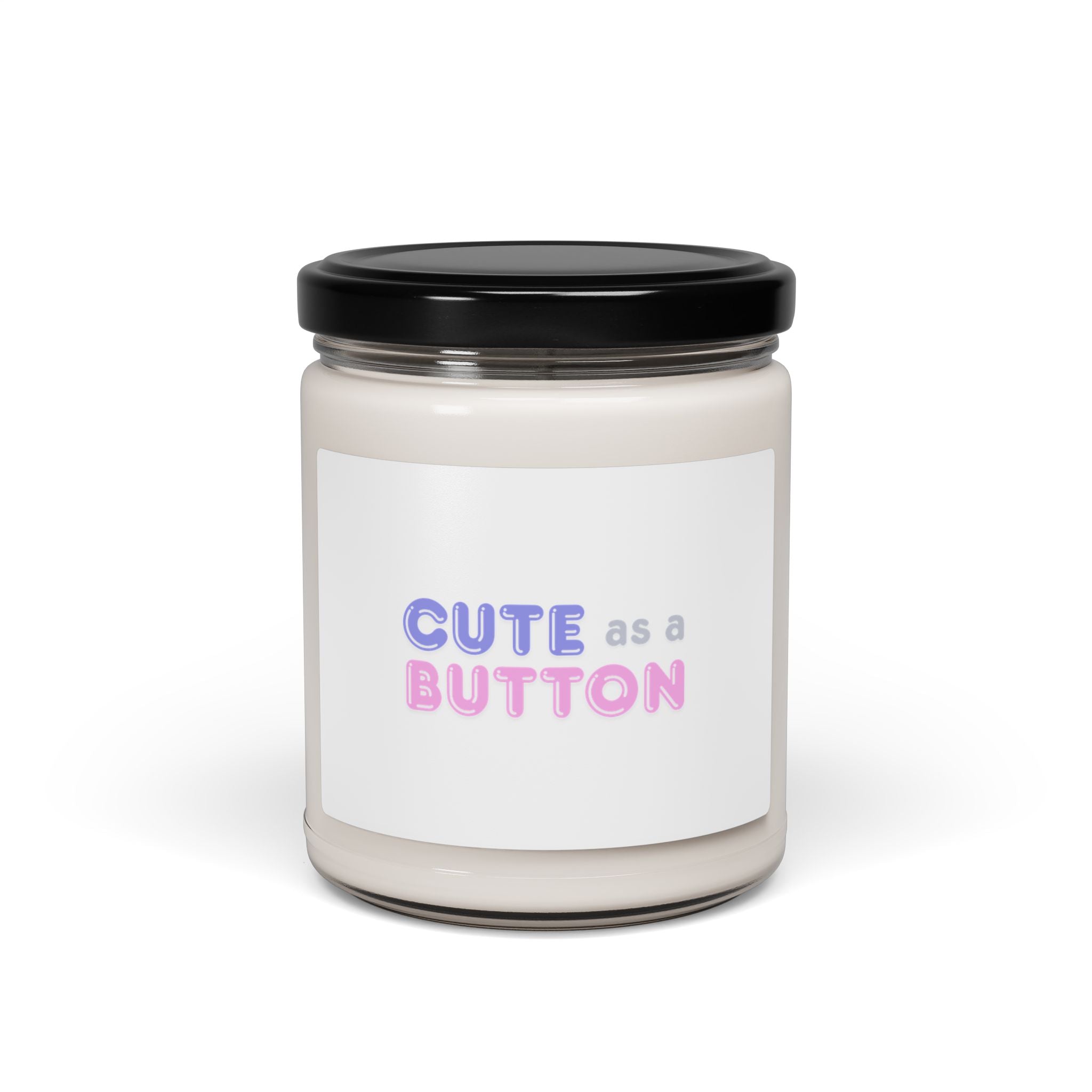 Cute as a Button Soy Candle - Handmade Gift for Home, Relaxation, Birthdays, Anniversaries, Decor
