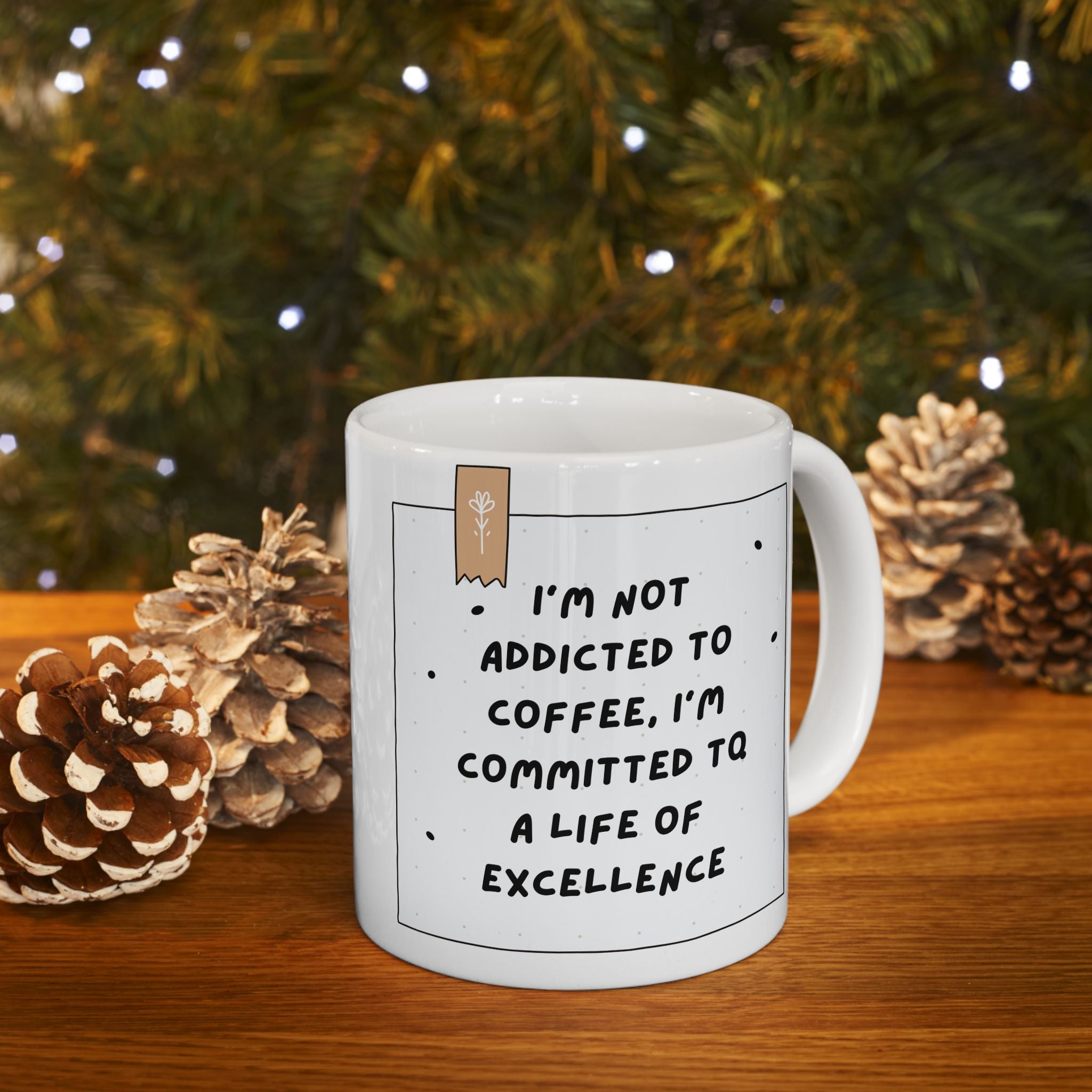 Inspirational Ceramic Coffee Mug - Motivational Quote Design, Perfect Gift for Friends and Family