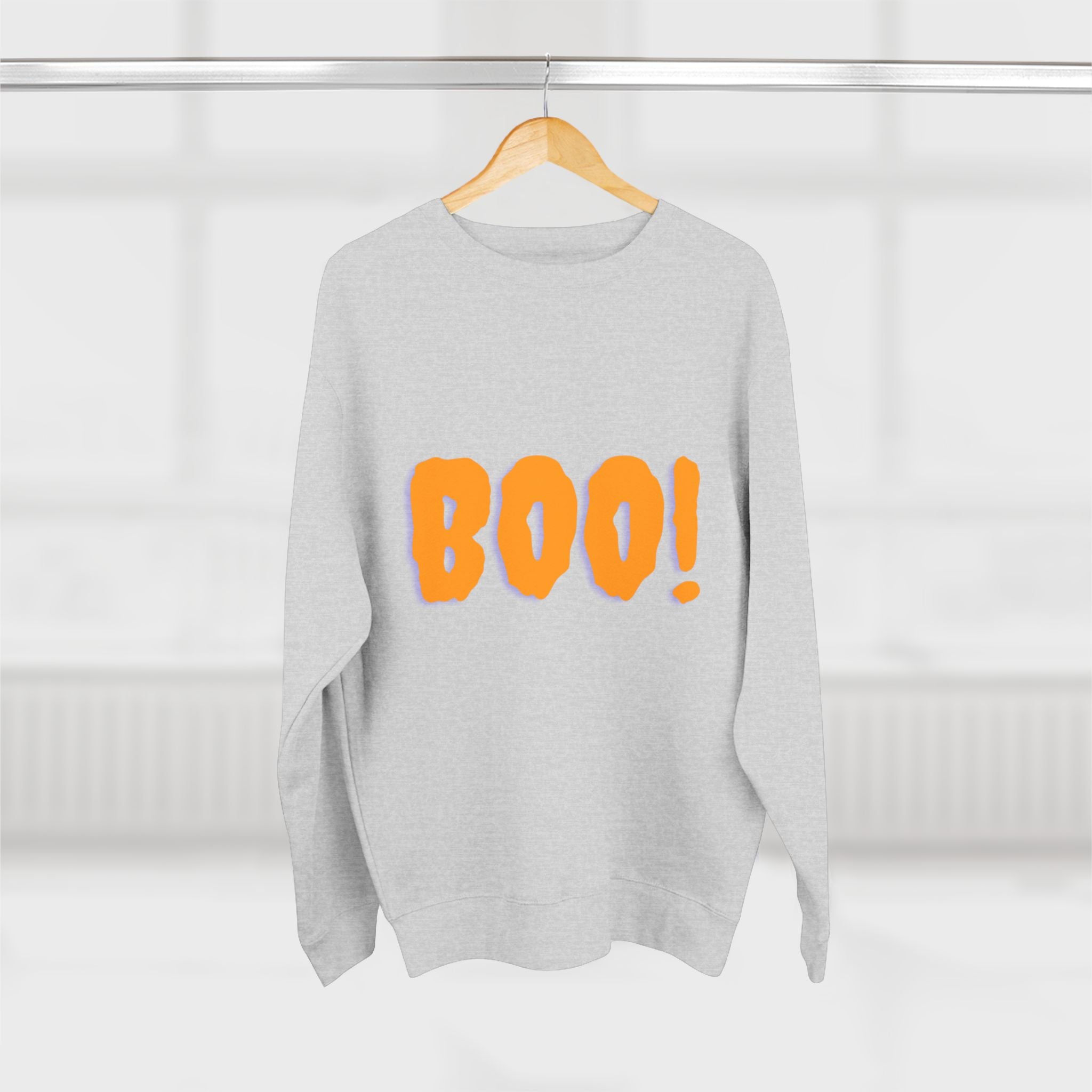 Halloween Boo Sweatshirt, Unisex Crewneck Pullover for Fall, Cute Halloween Apparel, Cozy Halloween Gift, Spooky Season Sweatshirt