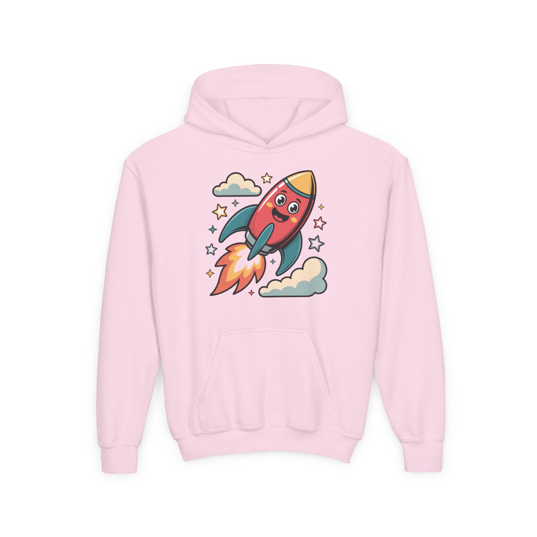 Rocket Adventure Youth Hoodie - Fun Space Sweatshirt, Kids Gift, Birthday Present, Back-to-School, Playful Design