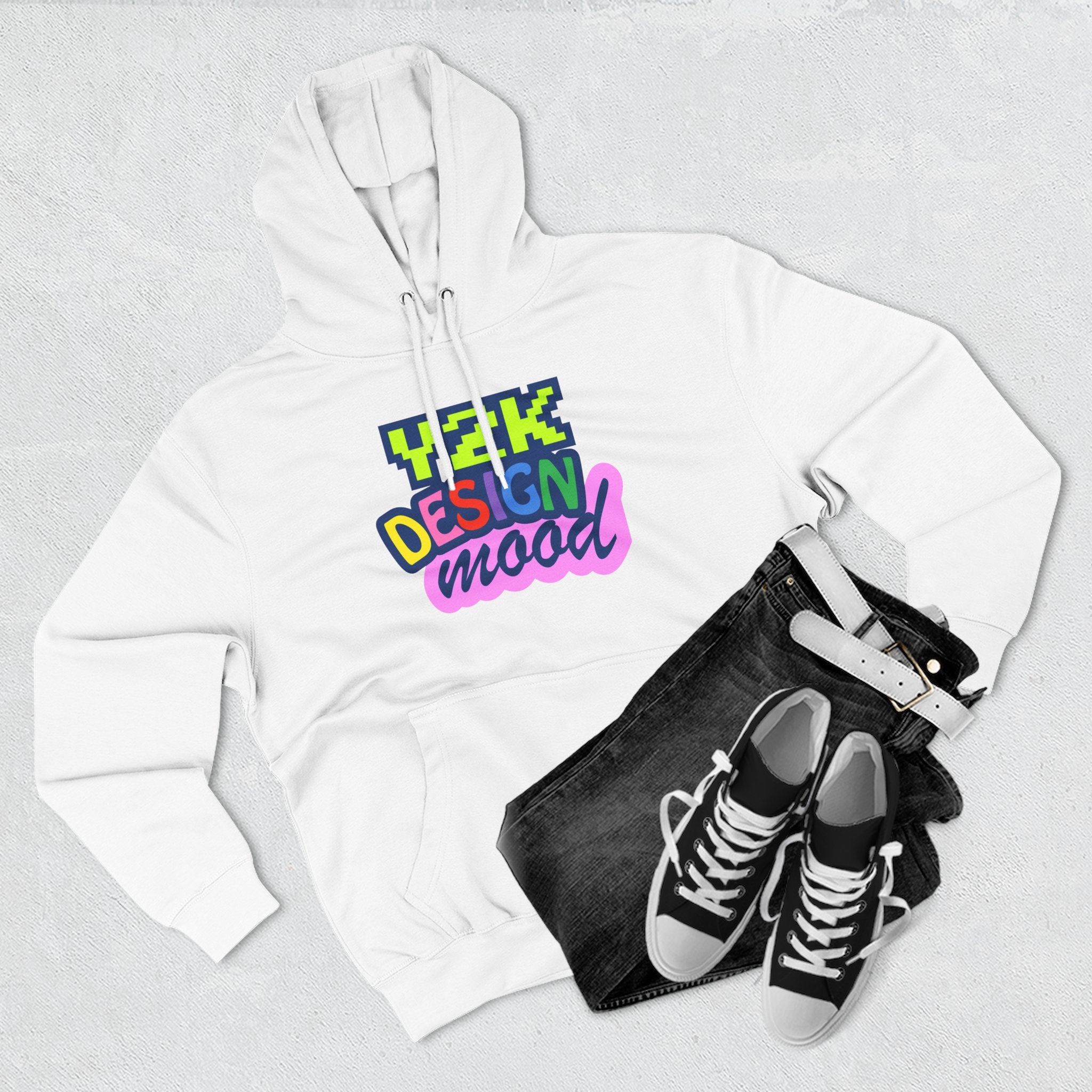 Y2K Style Fleece Hoodie, Graphic Hoodie, Retro Streetwear, Cozy Gift, Casual Fashion, Unique Designs