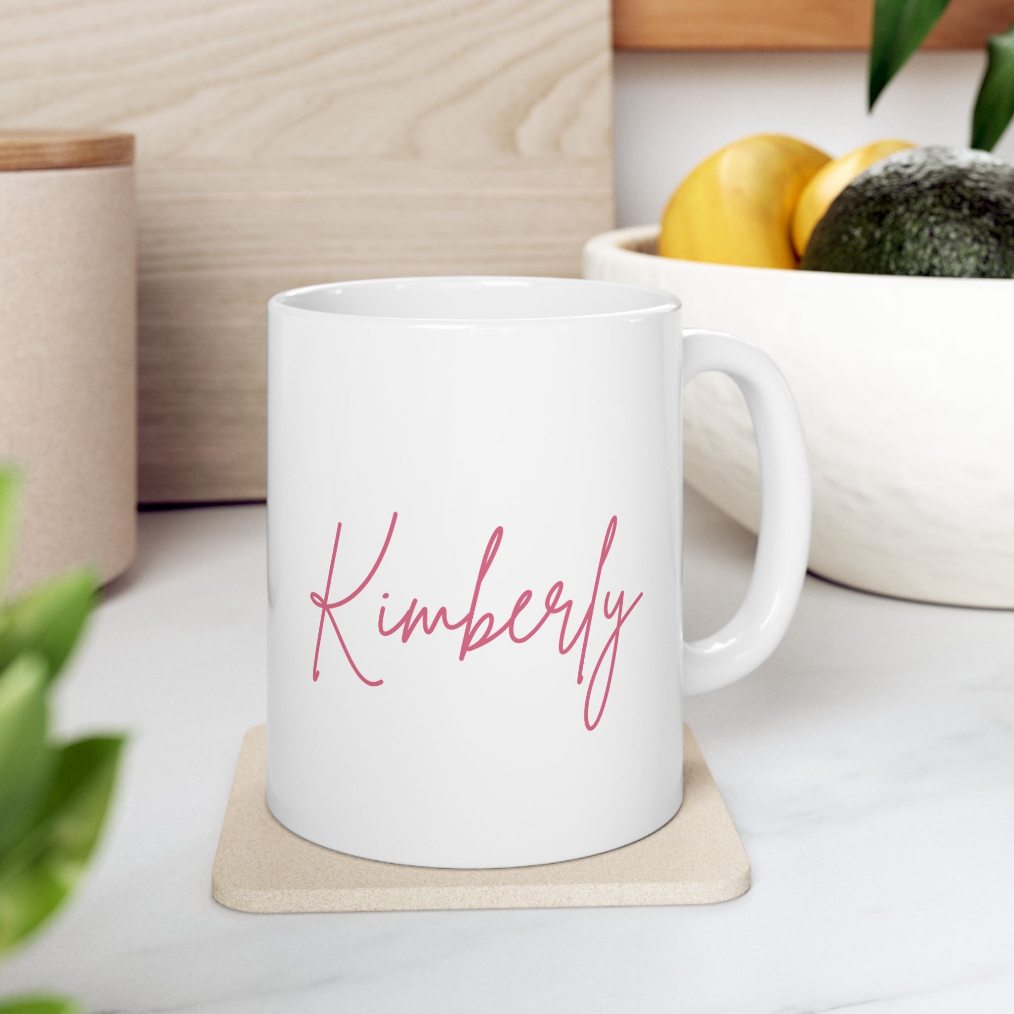 Floral Initial Ceramic Mug - Kind & Lovely Design