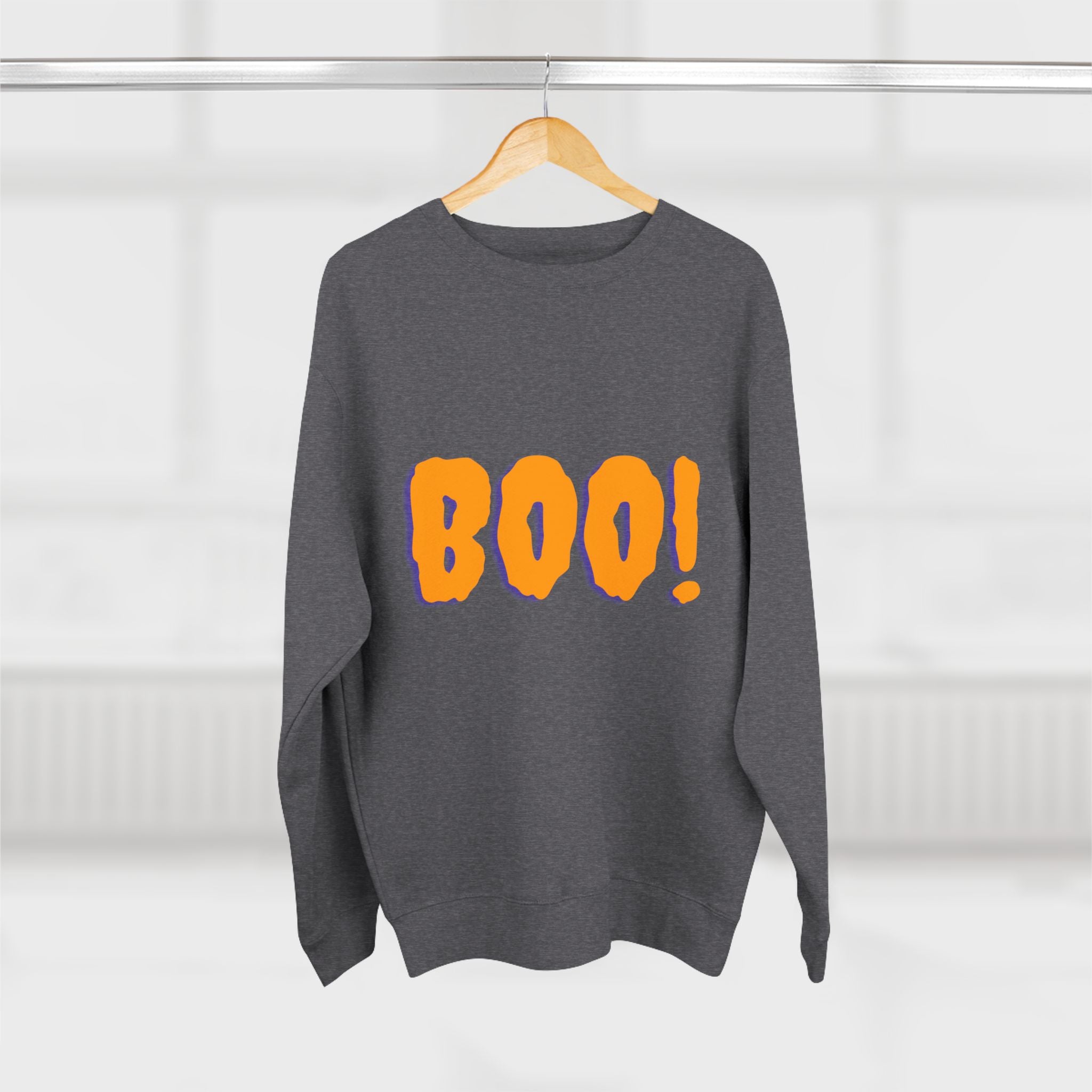 Halloween Boo Sweatshirt, Unisex Crewneck Pullover for Fall, Cute Halloween Apparel, Cozy Halloween Gift, Spooky Season Sweatshirt