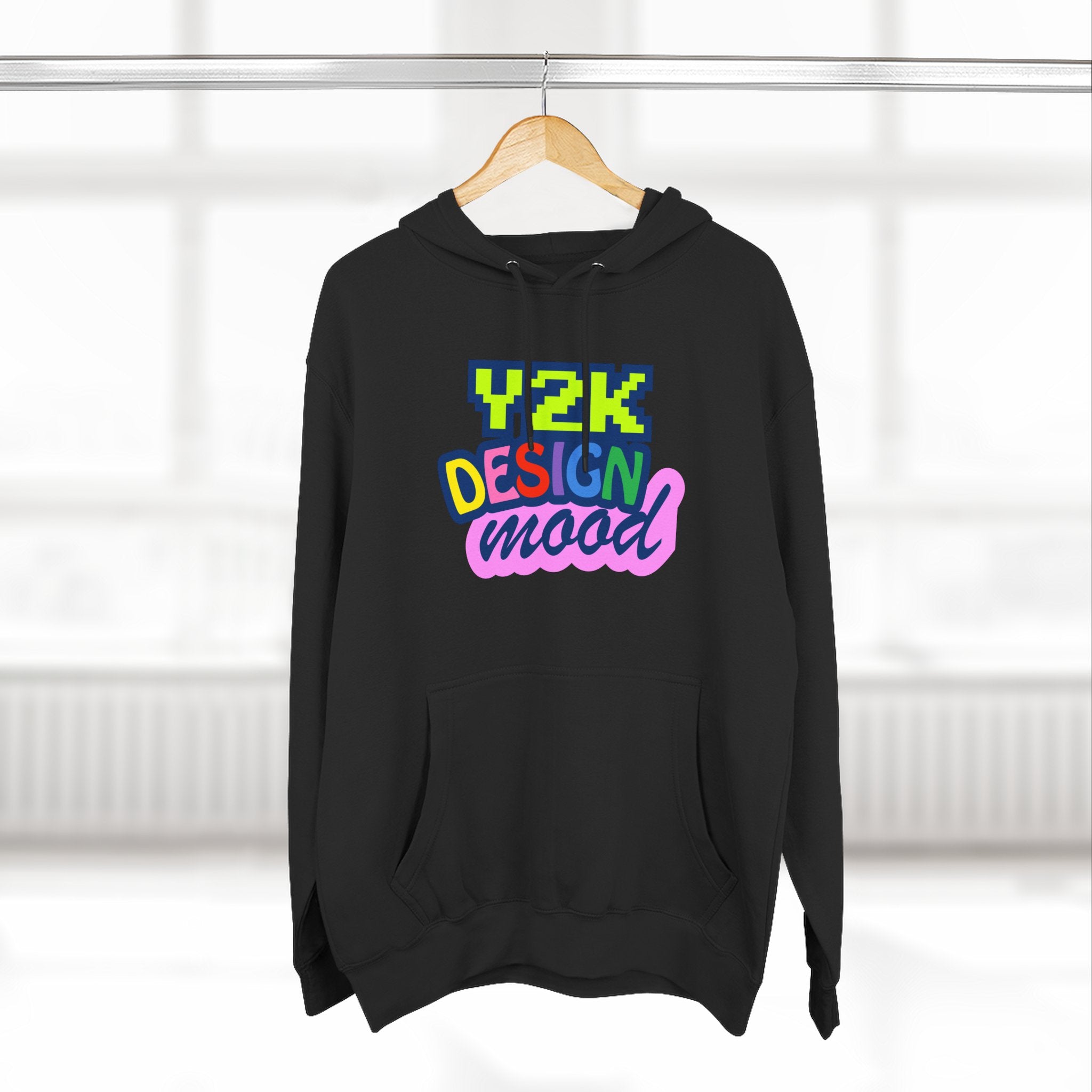 Y2K Style Fleece Hoodie, Graphic Hoodie, Retro Streetwear, Cozy Gift, Casual Fashion, Unique Designs