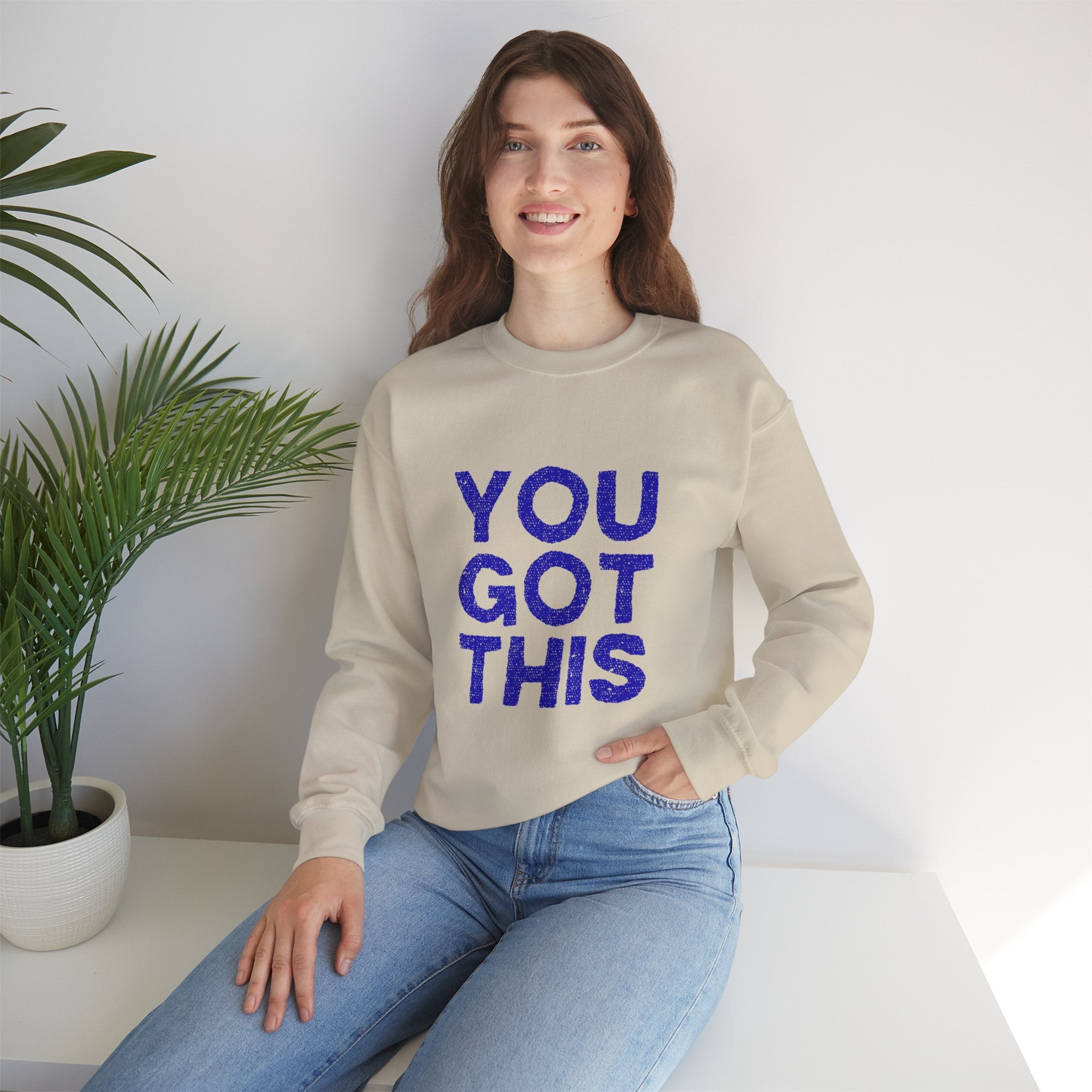 You Got This Crewneck Sweatshirt, Inspirational Gift, Motivational Sweater, Cozy Casual Wear, Unisex Hoodie Alternative