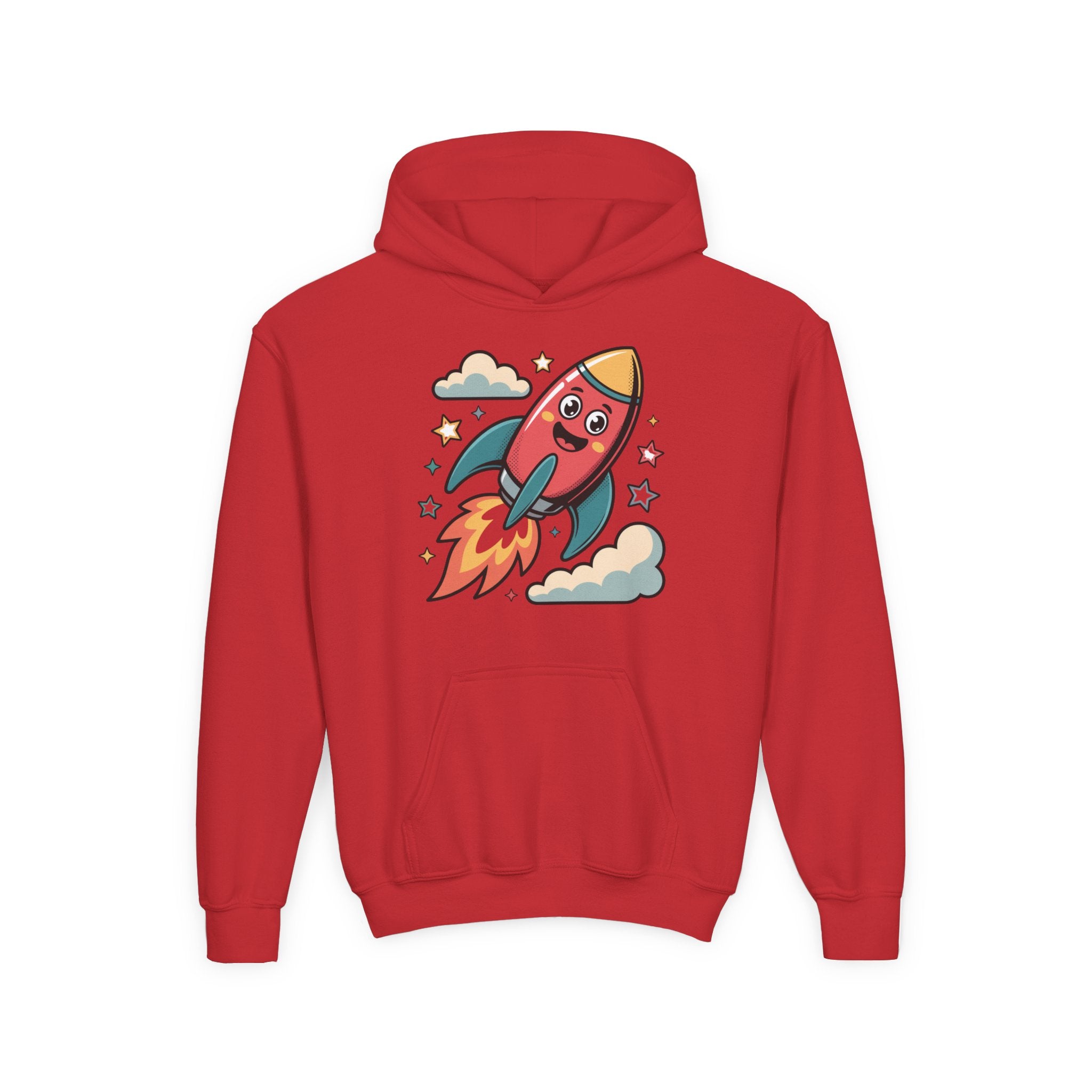 Rocket Adventure Youth Hoodie - Fun Space Sweatshirt, Kids Gift, Birthday Present, Back-to-School, Playful Design