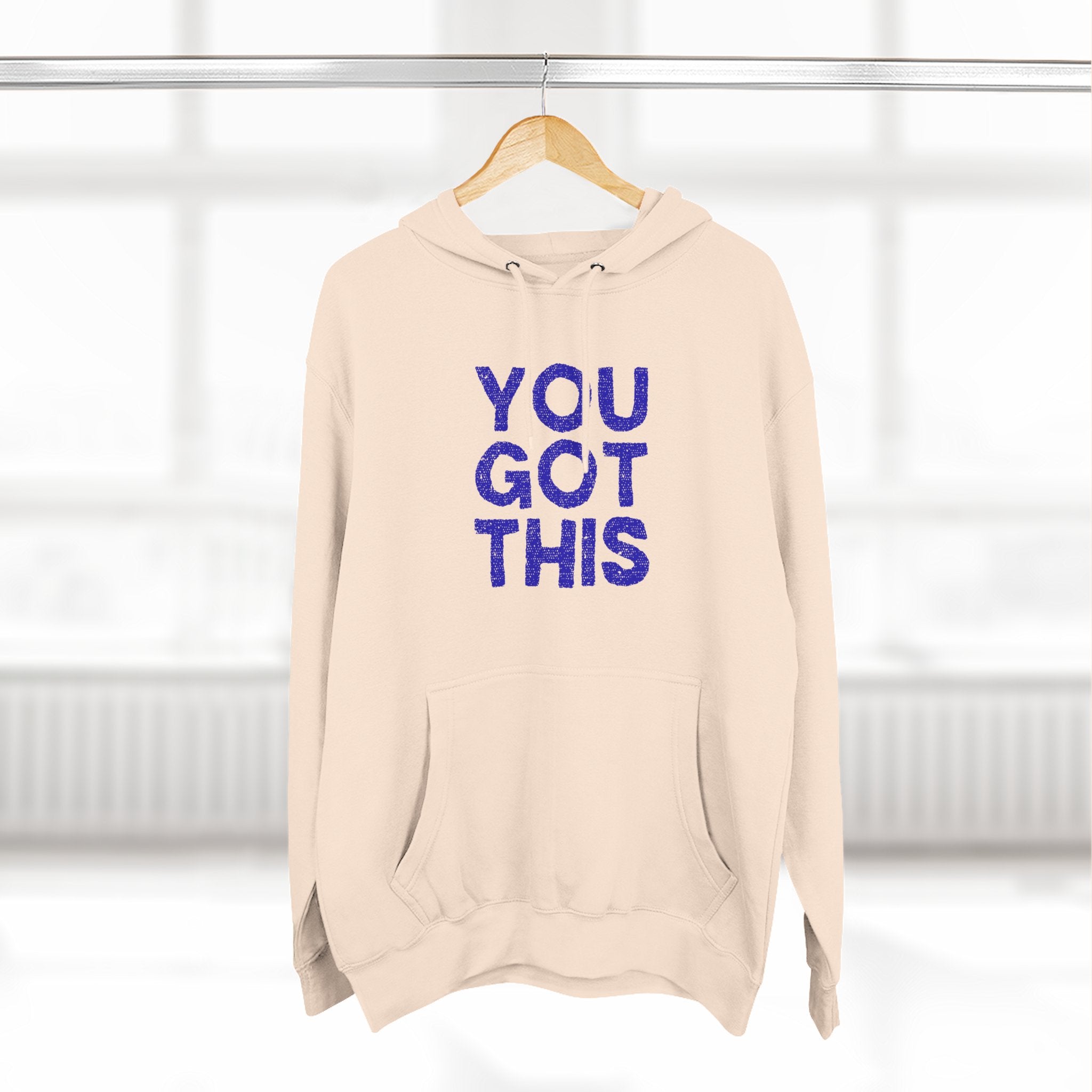 Motivational Fleece Hoodie - You Got This, Cozy Streetwear, Inspirational Sweatshirt, Gift for Encouragement, Comfy Casual Wear