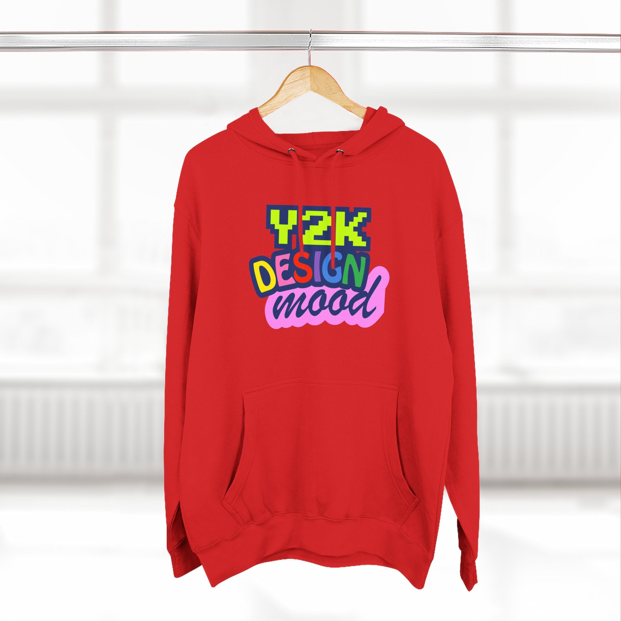 Y2K Style Fleece Hoodie, Graphic Hoodie, Retro Streetwear, Cozy Gift, Casual Fashion, Unique Designs