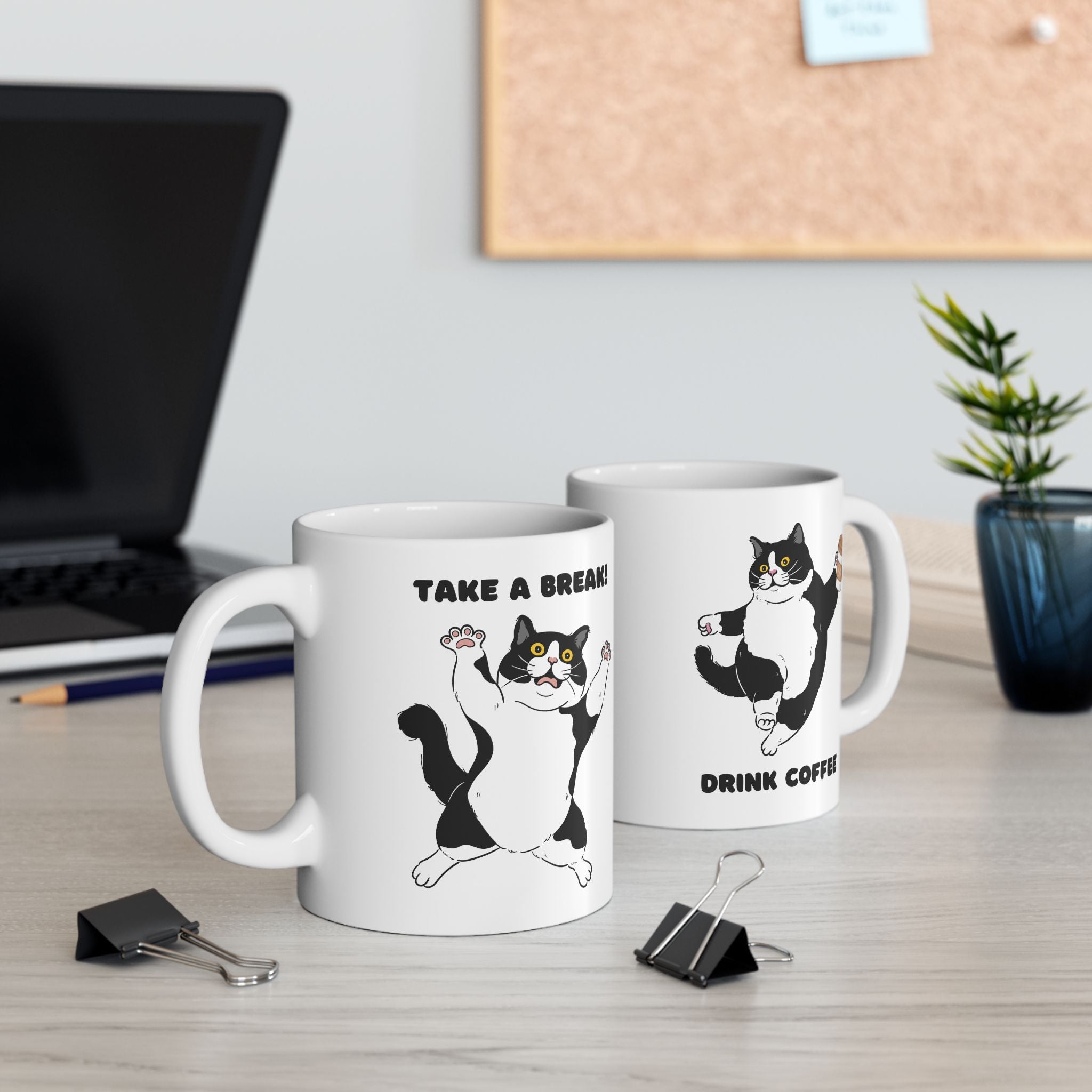 Funny Cat Ceramic Mug - Perfect for Coffee Lovers