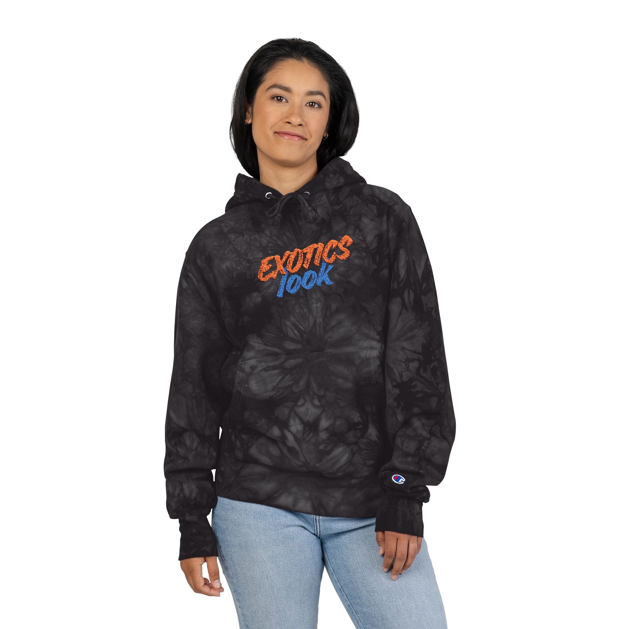 Unisex Champion Tie-Dye Hoodie (Embroidery)