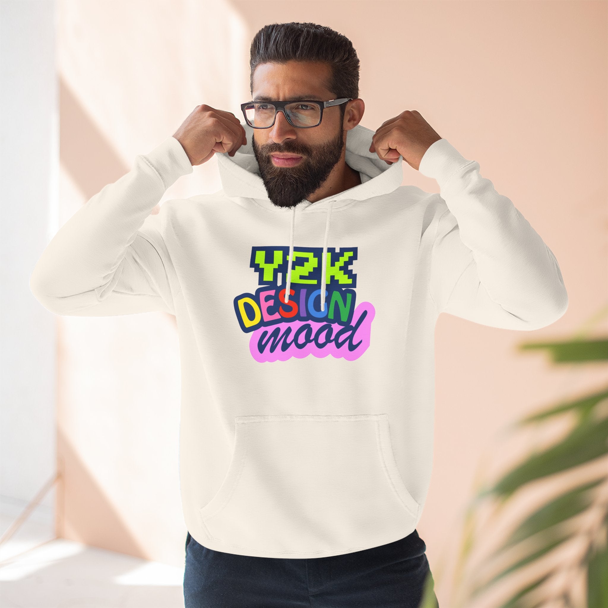 Y2K Style Fleece Hoodie, Graphic Hoodie, Retro Streetwear, Cozy Gift, Casual Fashion, Unique Designs