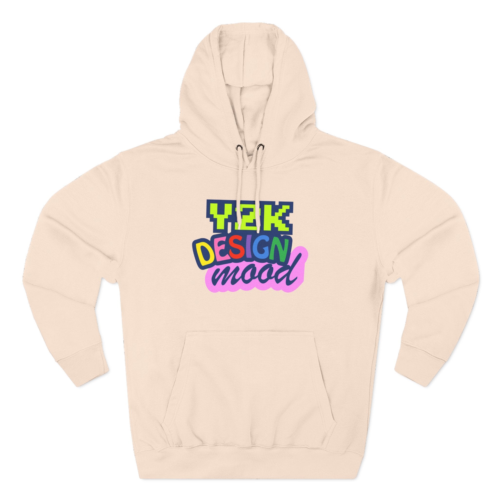 Y2K Style Fleece Hoodie, Graphic Hoodie, Retro Streetwear, Cozy Gift, Casual Fashion, Unique Designs