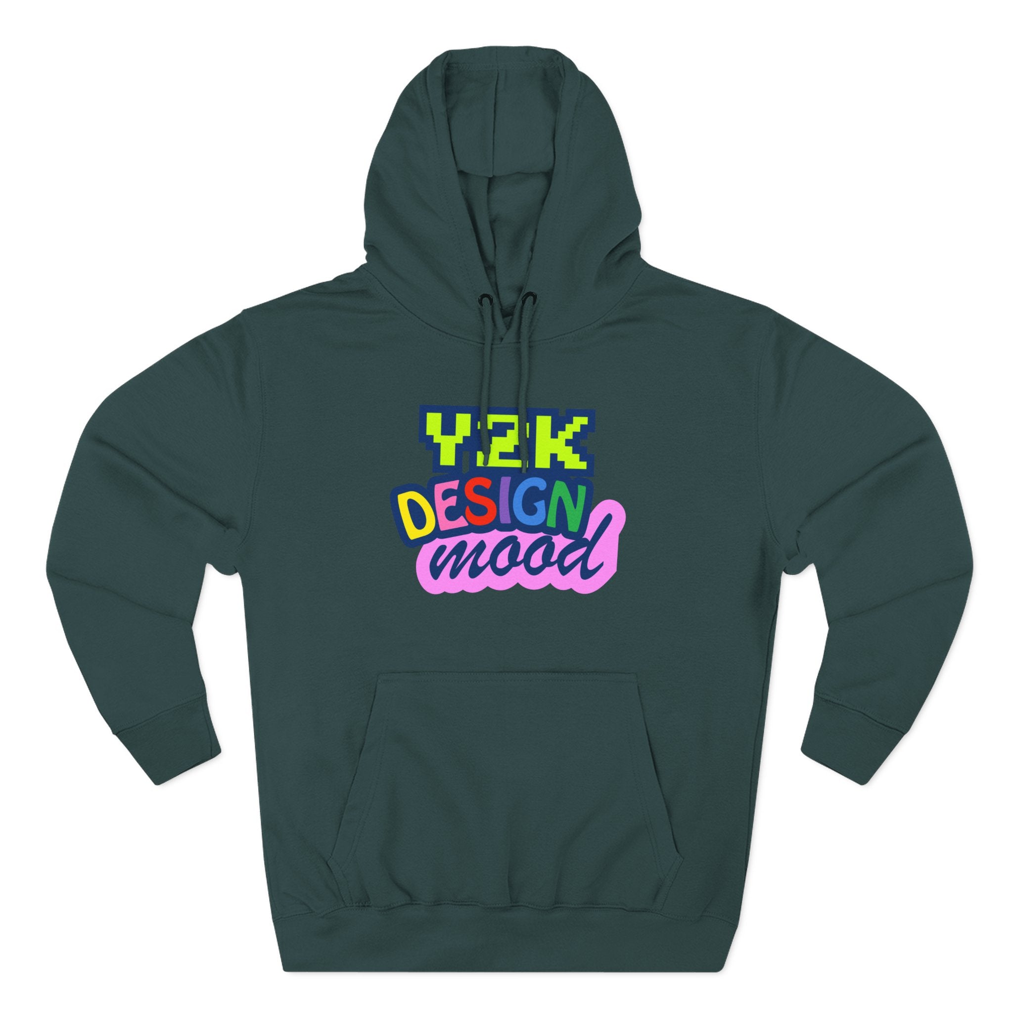 Y2K Style Fleece Hoodie, Graphic Hoodie, Retro Streetwear, Cozy Gift, Casual Fashion, Unique Designs