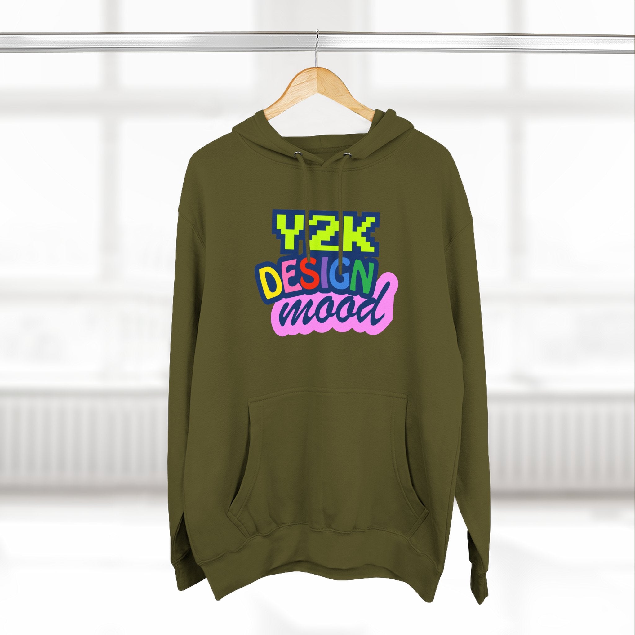 Y2K Style Fleece Hoodie, Graphic Hoodie, Retro Streetwear, Cozy Gift, Casual Fashion, Unique Designs
