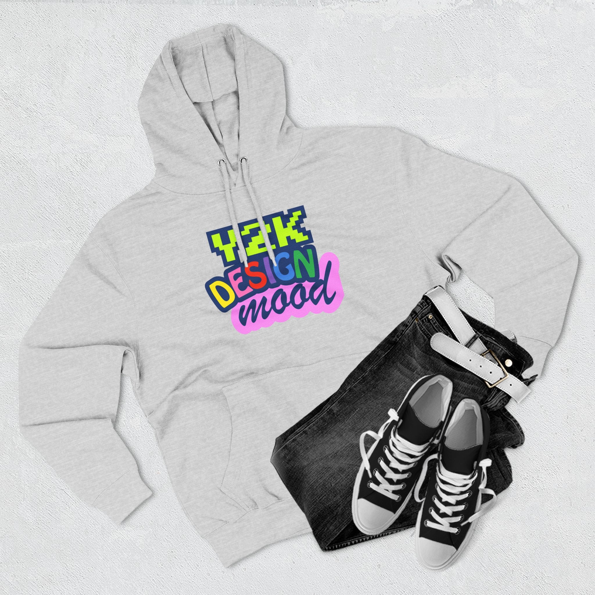Y2K Style Fleece Hoodie, Graphic Hoodie, Retro Streetwear, Cozy Gift, Casual Fashion, Unique Designs