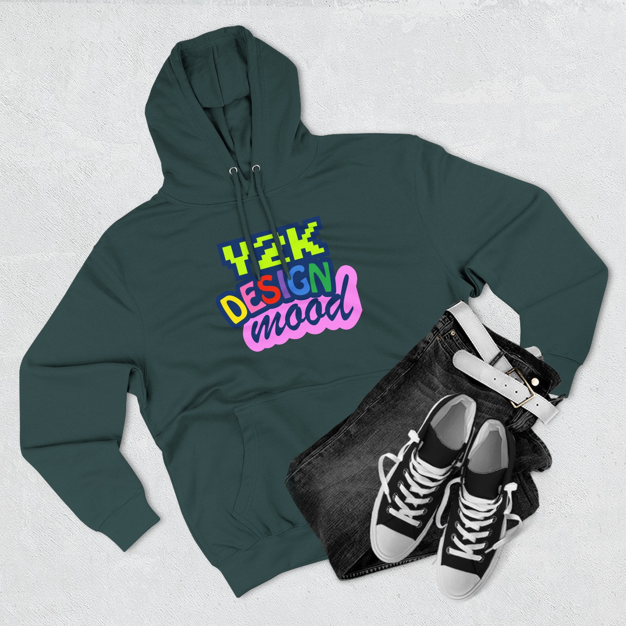 Y2K Style Fleece Hoodie, Graphic Hoodie, Retro Streetwear, Cozy Gift, Casual Fashion, Unique Designs