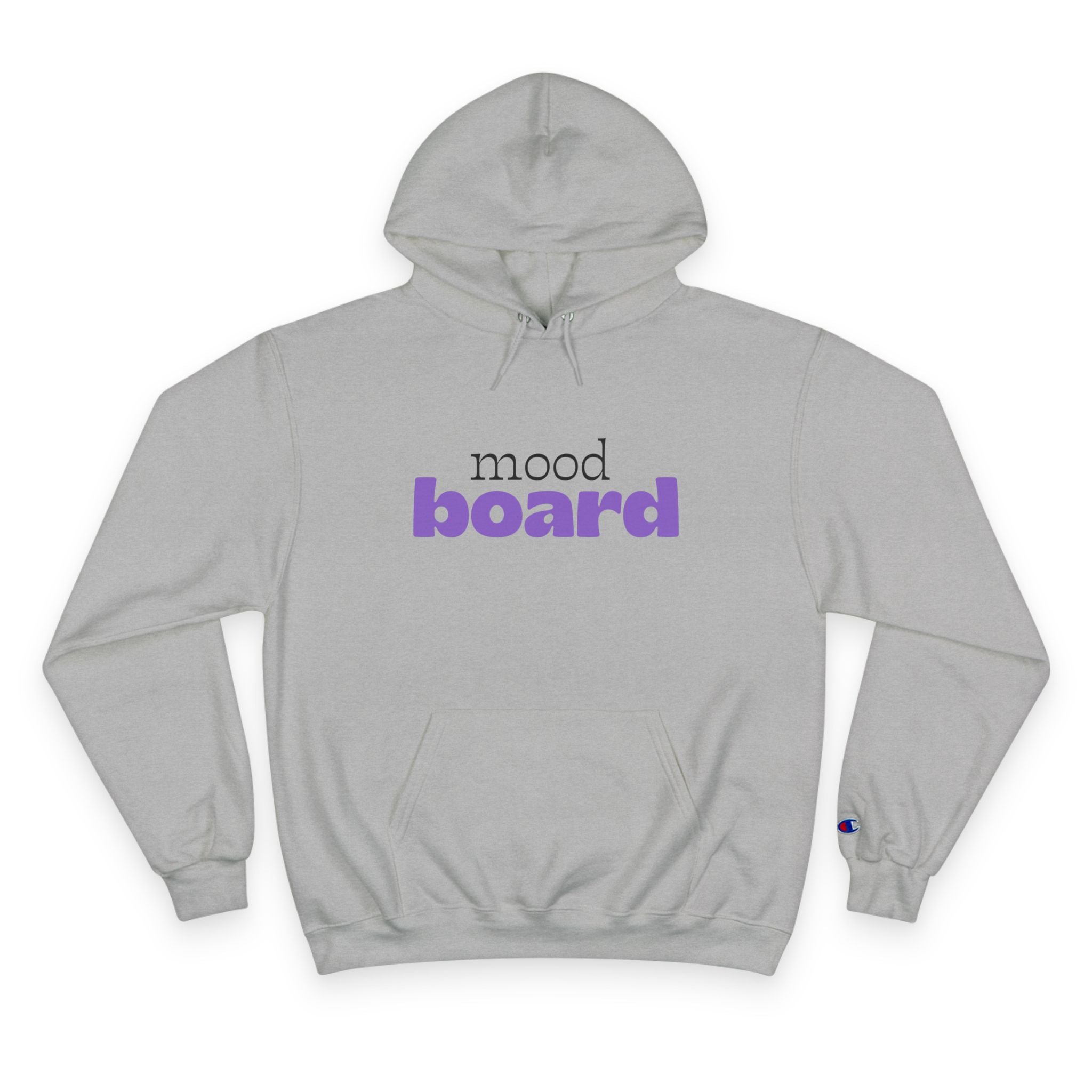 Mood Board Champion Hoodie, Cozy Sweatshirt, Inspirational Gift, Casual Streetwear, Trendy Outfit, Art Lover Clothing