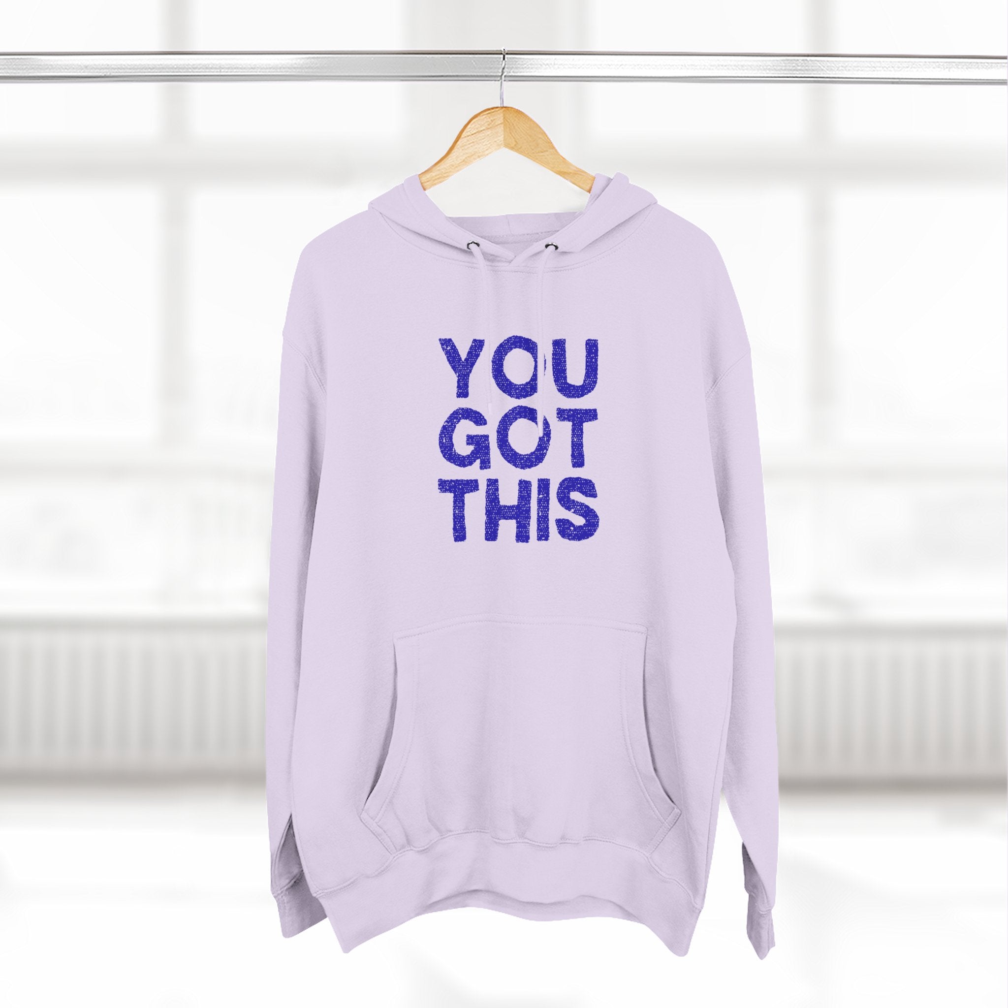 Motivational Fleece Hoodie - You Got This, Cozy Streetwear, Inspirational Sweatshirt, Gift for Encouragement, Comfy Casual Wear