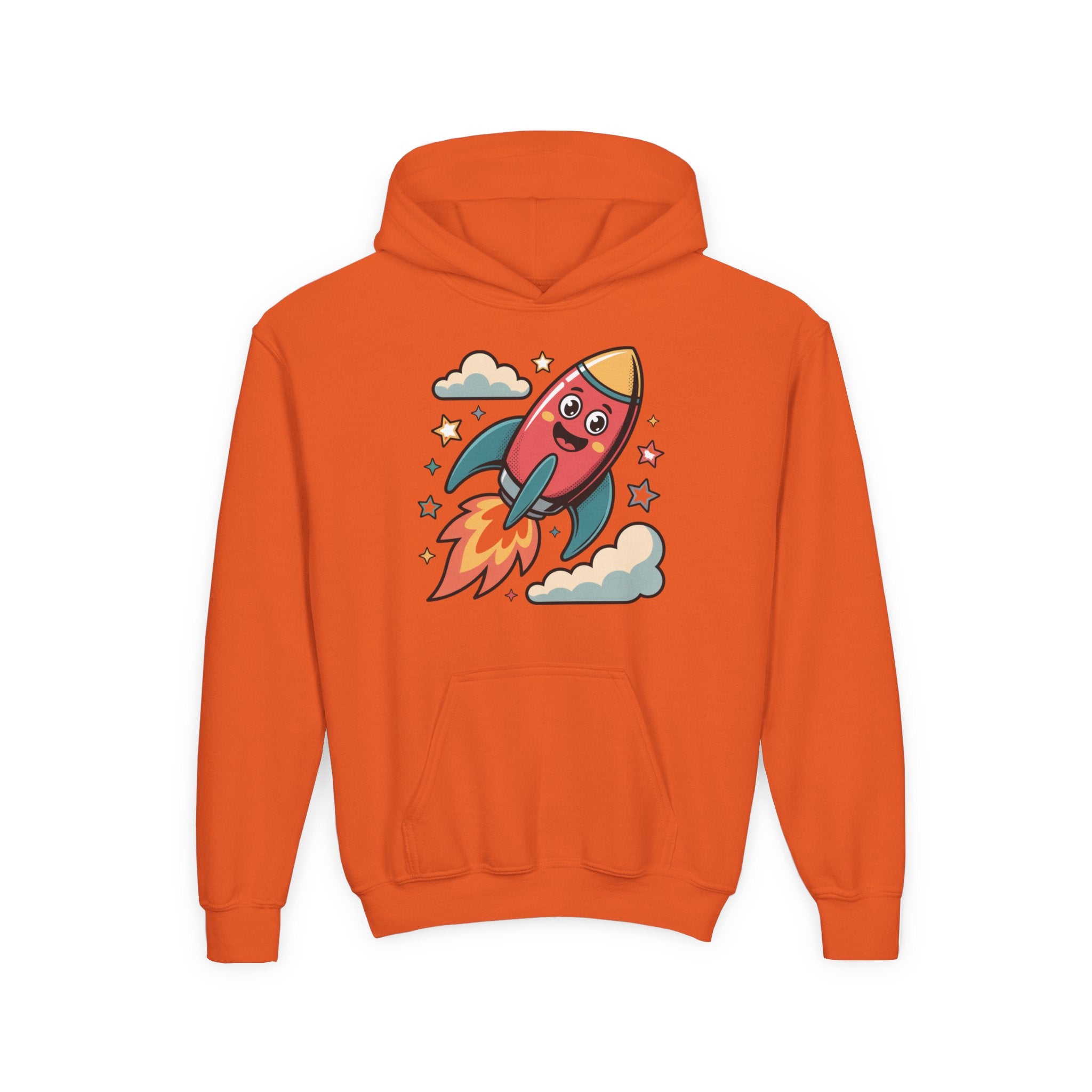 Rocket Adventure Youth Hoodie - Fun Space Sweatshirt, Kids Gift, Birthday Present, Back-to-School, Playful Design