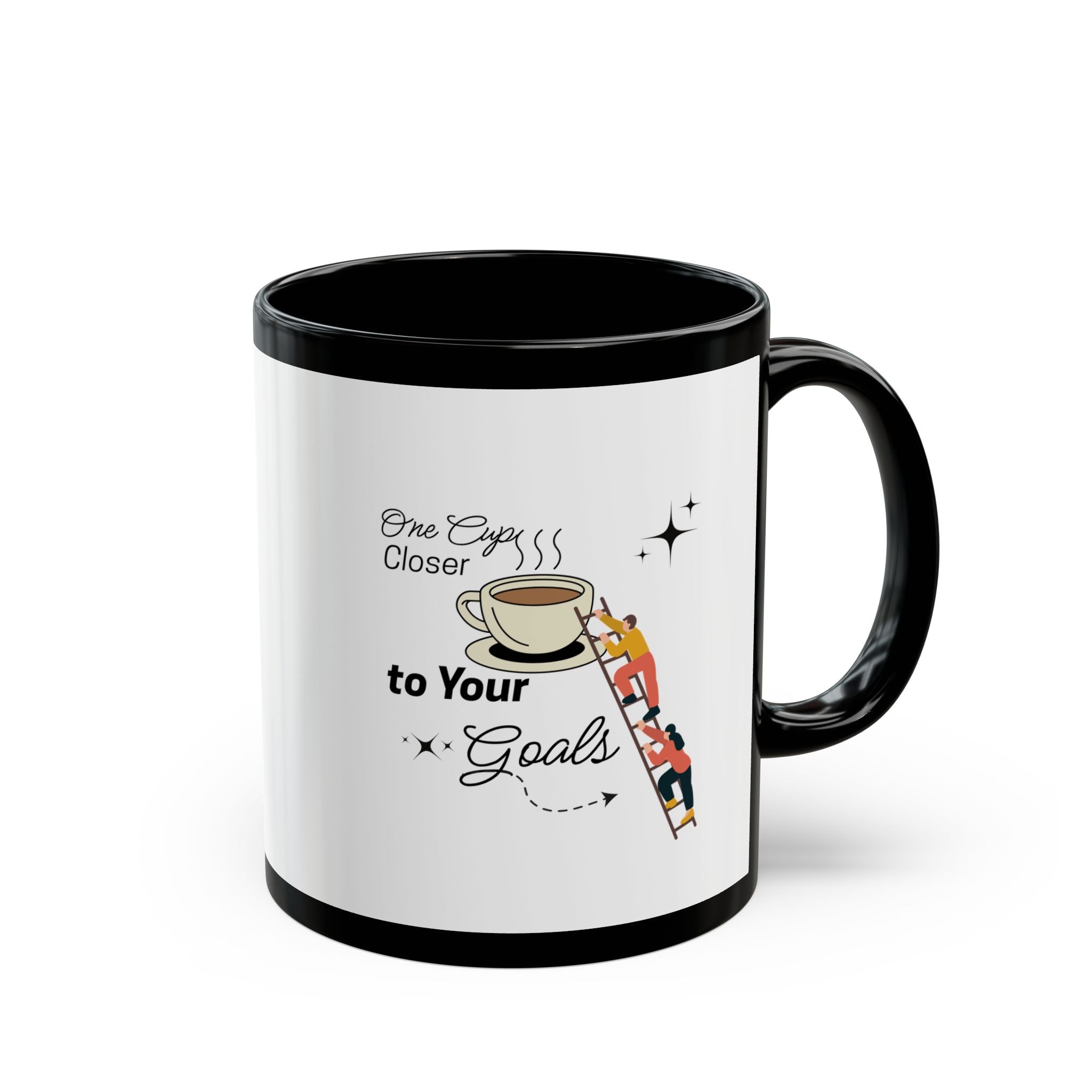 Motivational Coffee Mug - One Cup Closer to Your Goals