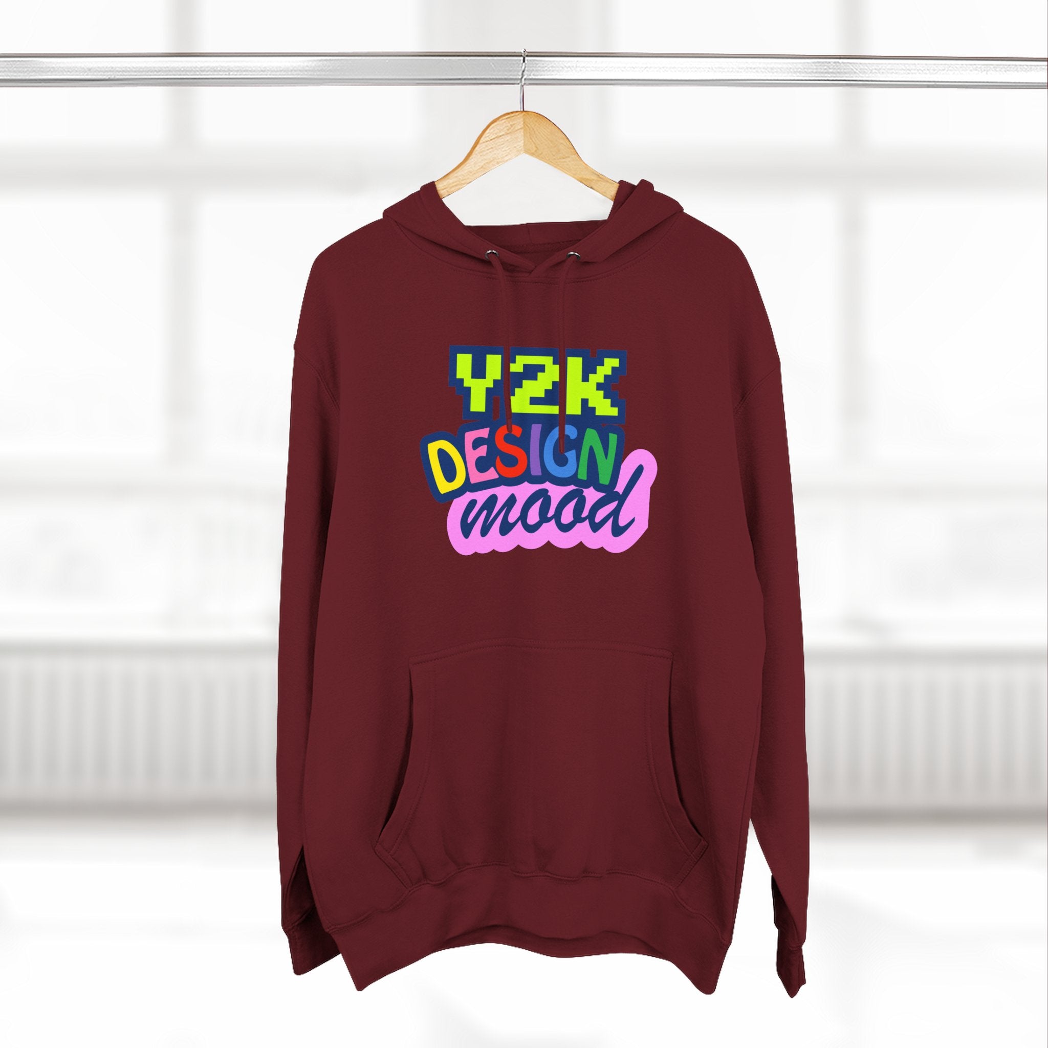 Y2K Style Fleece Hoodie, Graphic Hoodie, Retro Streetwear, Cozy Gift, Casual Fashion, Unique Designs