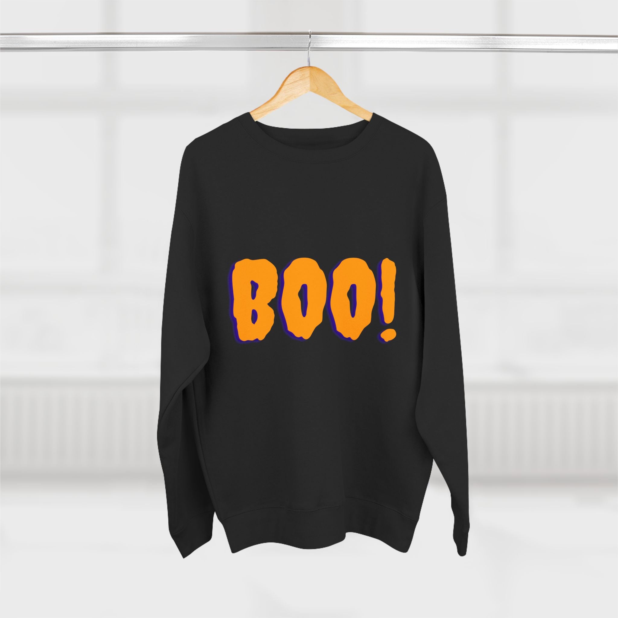 Halloween Boo Sweatshirt, Unisex Crewneck Pullover for Fall, Cute Halloween Apparel, Cozy Halloween Gift, Spooky Season Sweatshirt