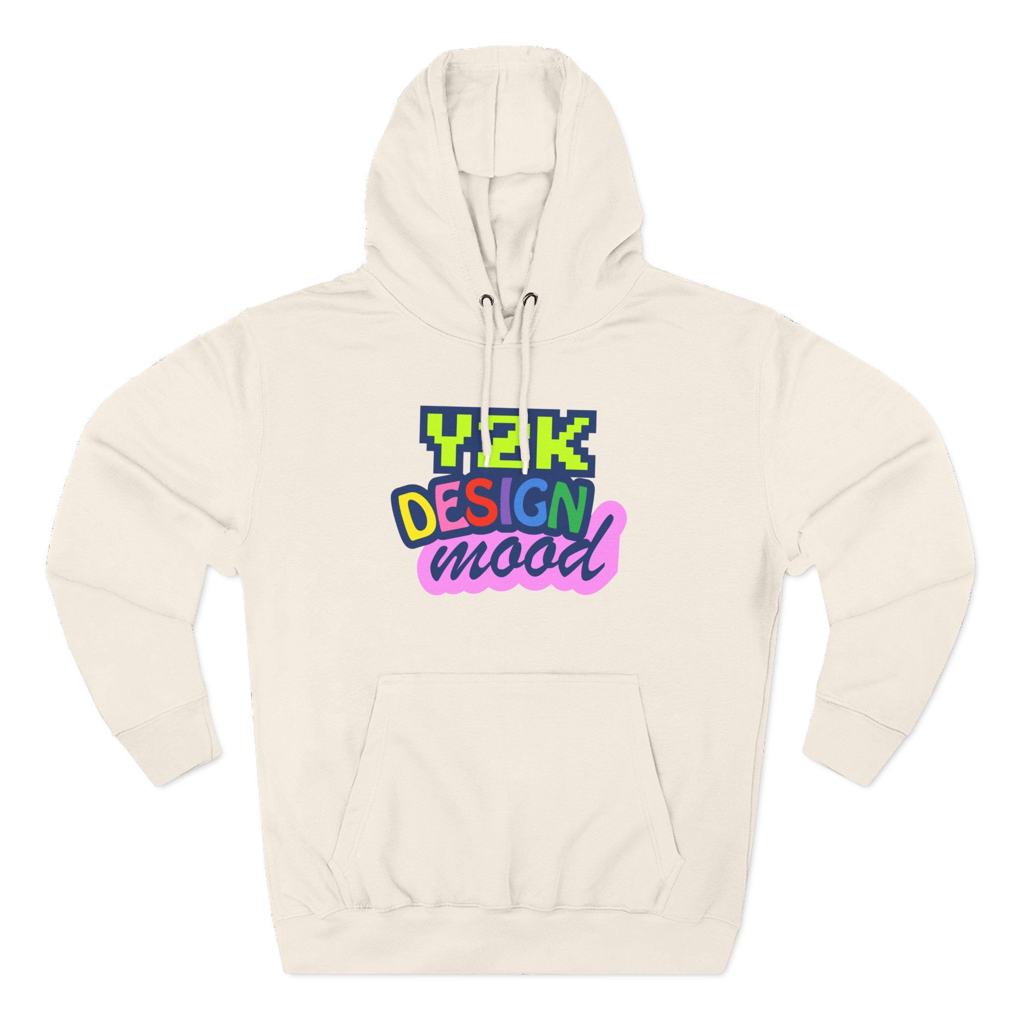 Y2K Style Fleece Hoodie, Graphic Hoodie, Retro Streetwear, Cozy Gift, Casual Fashion, Unique Designs