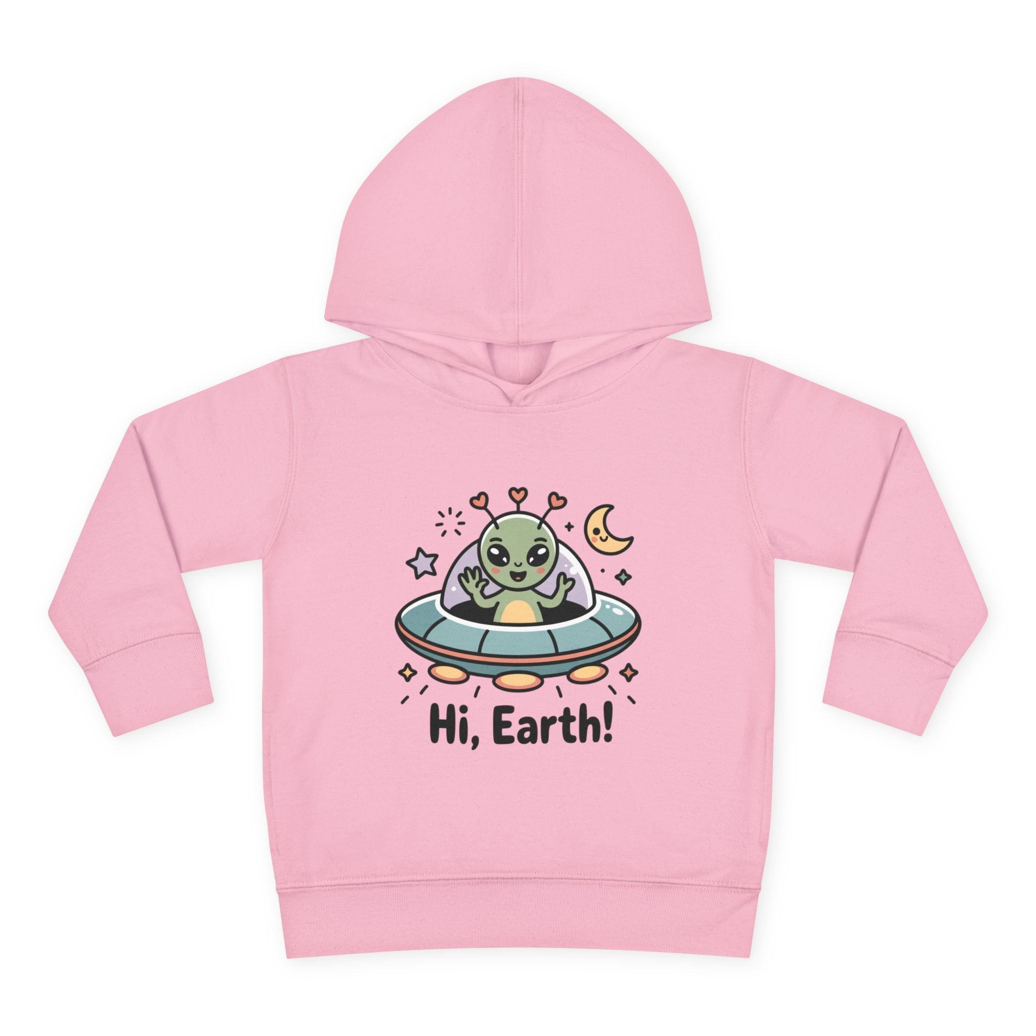 Toddler Alien Hoodie, Cute Kids Fleece Pullover, Fun Space Apparel, Gift for Kids, Halloween Costumes, Nursery Wear