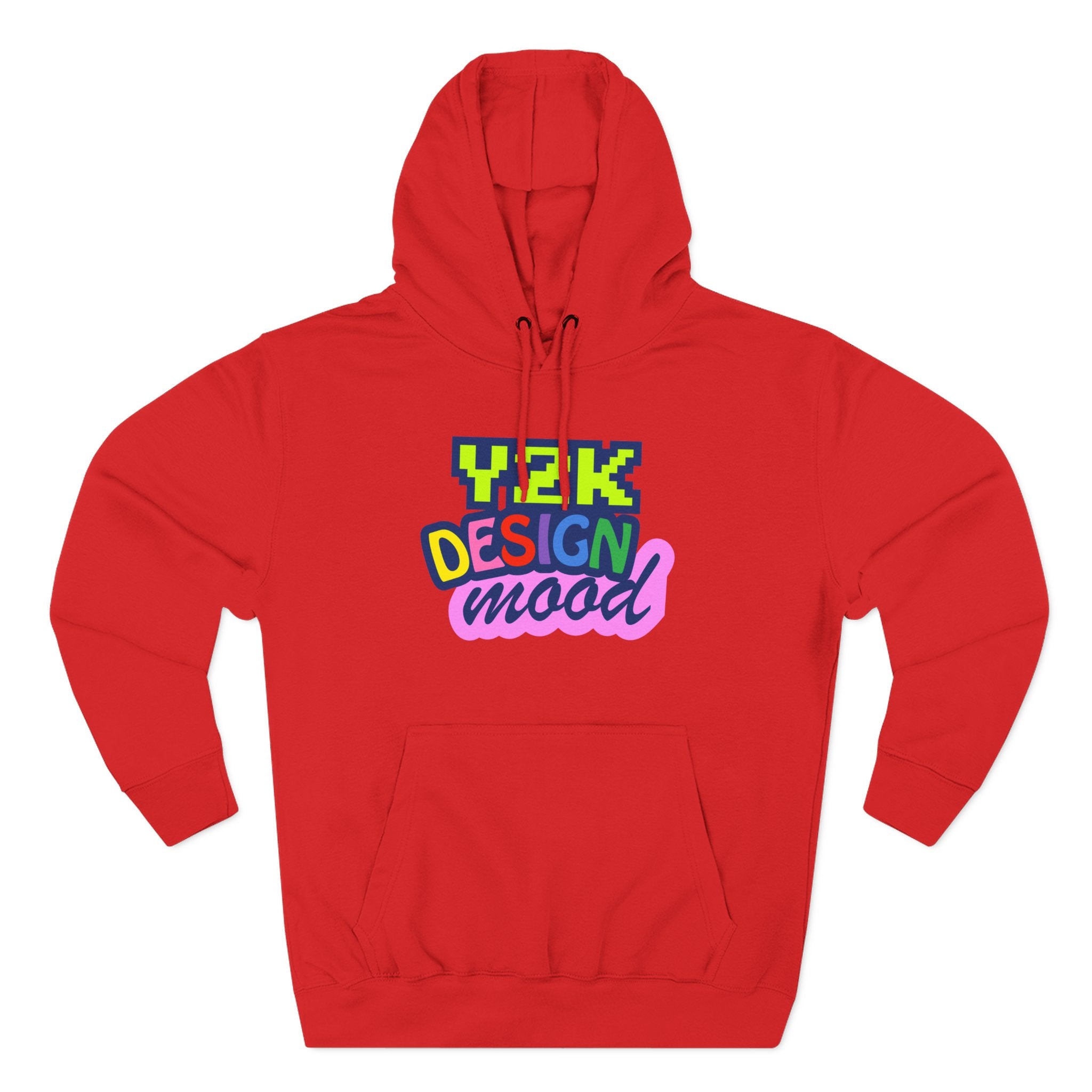 Y2K Style Fleece Hoodie, Graphic Hoodie, Retro Streetwear, Cozy Gift, Casual Fashion, Unique Designs