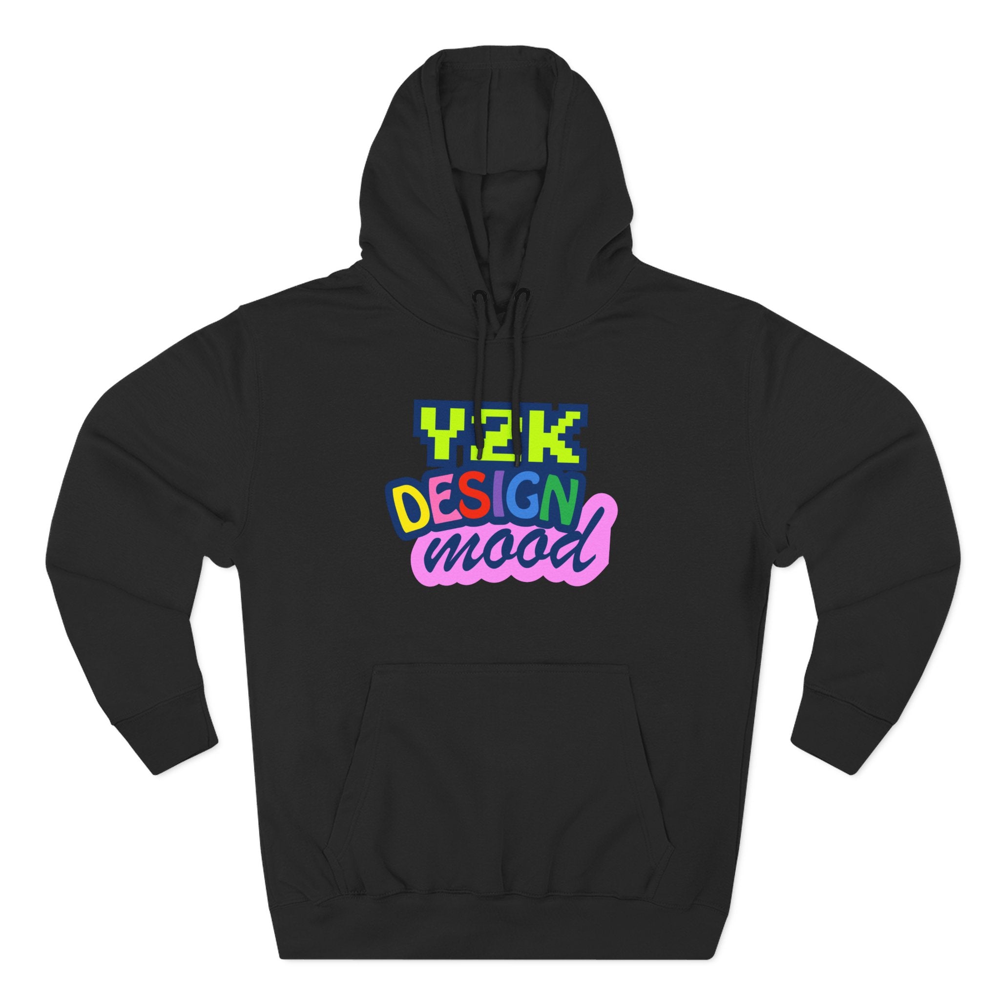 Y2K Style Fleece Hoodie, Graphic Hoodie, Retro Streetwear, Cozy Gift, Casual Fashion, Unique Designs