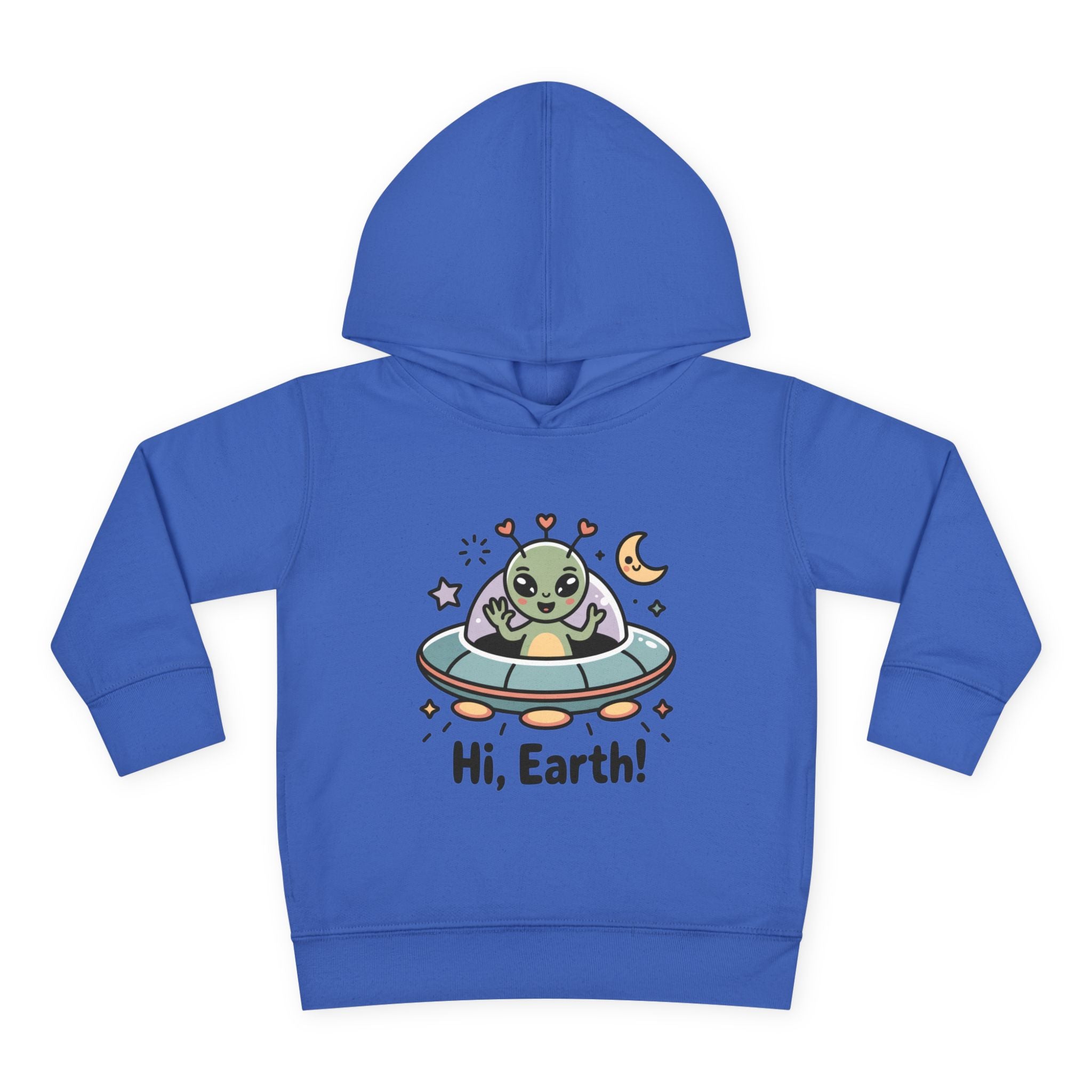 Toddler Alien Hoodie, Cute Kids Fleece Pullover, Fun Space Apparel, Gift for Kids, Halloween Costumes, Nursery Wear