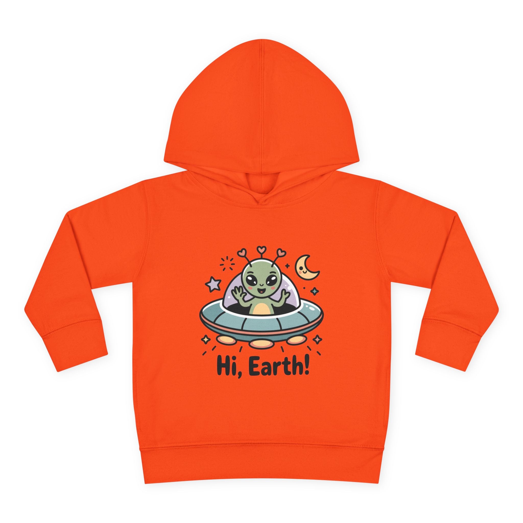 Toddler Alien Hoodie, Cute Kids Fleece Pullover, Fun Space Apparel, Gift for Kids, Halloween Costumes, Nursery Wear